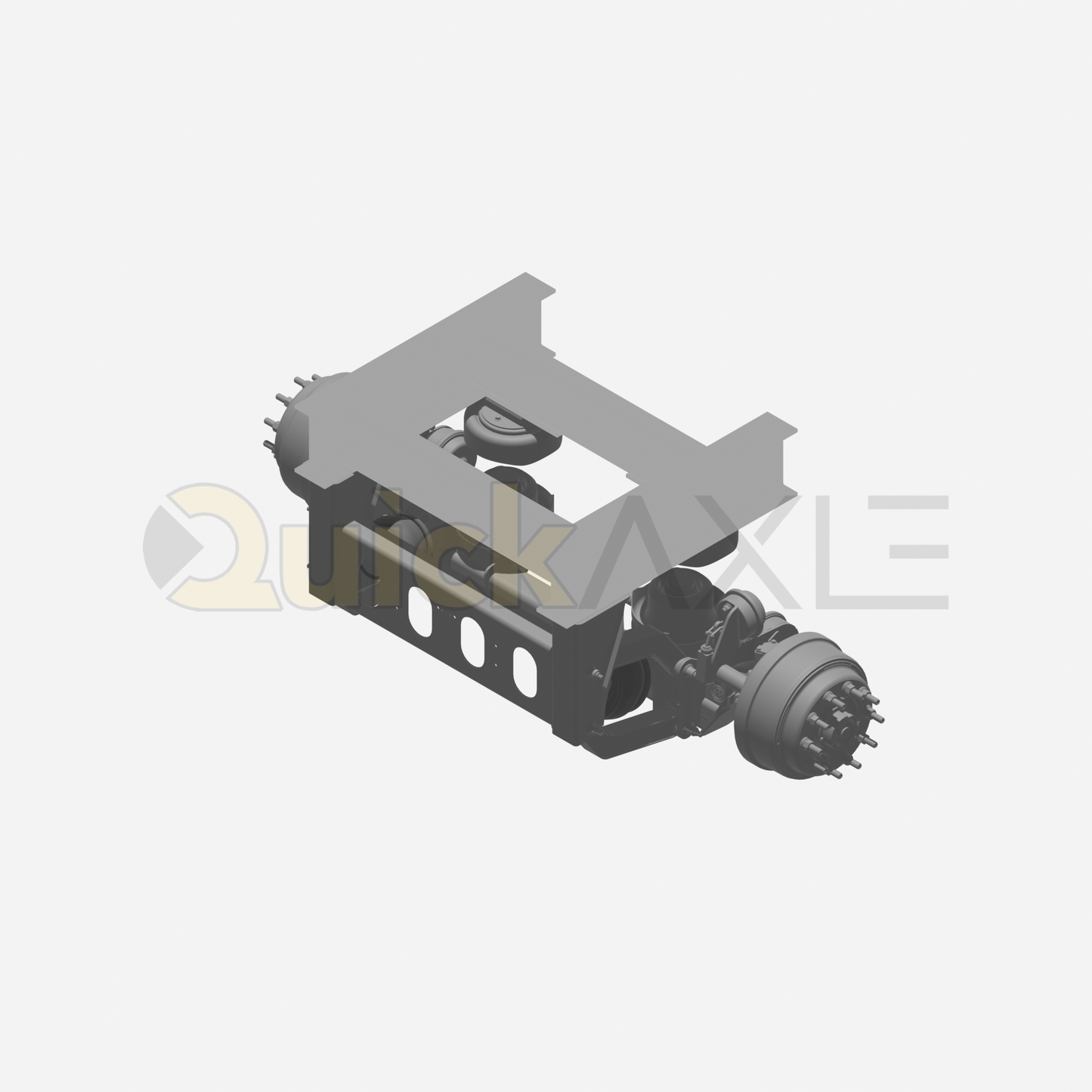 Ridewell RSS-233T 14K Truck Lift Axle Suspension - Self-Steer with Steer Locks - Weld-On - 2339103S