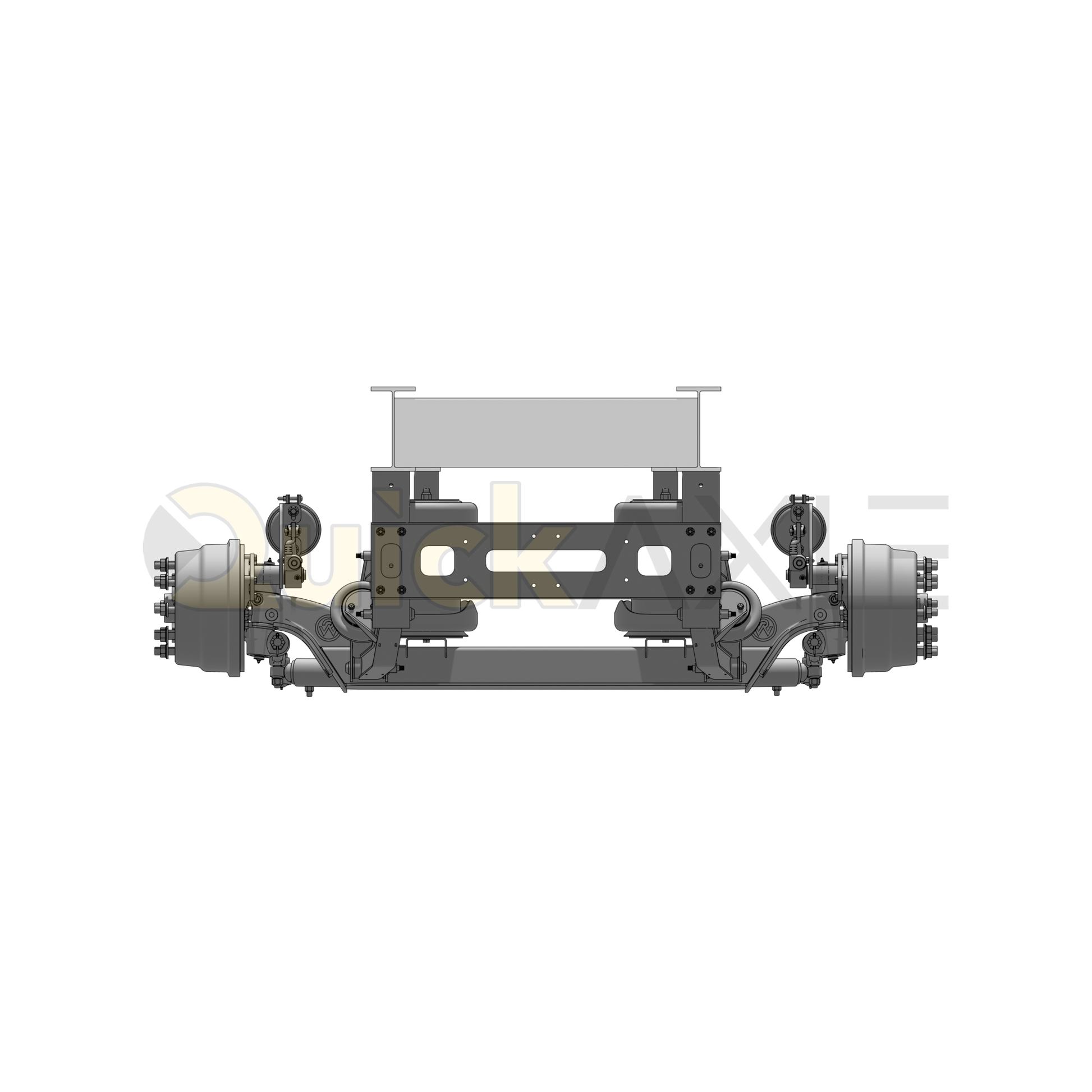 Ridewell RSS-233MMT 13.2K Self-Steering Truck Lift Axle Suspension - Weld-On - Drum Brake - 2339155