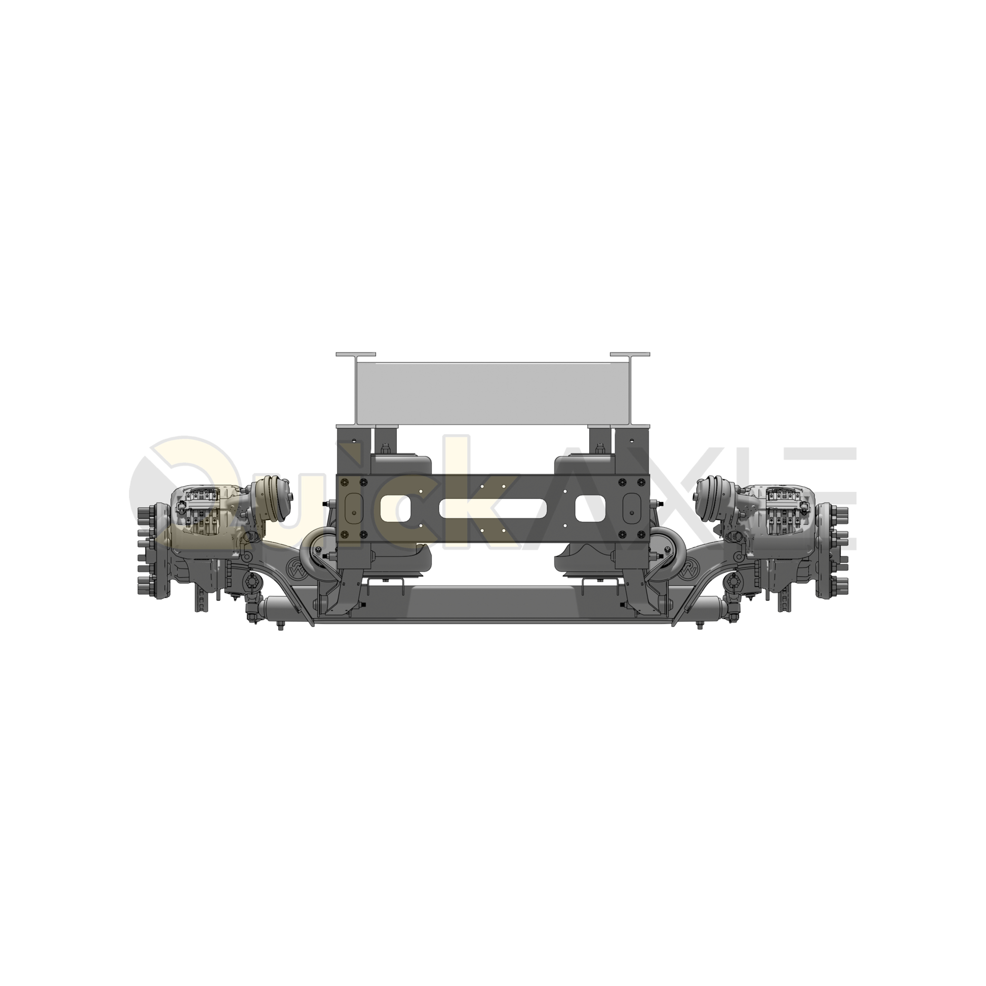 Ridewell RSS-233MMT 13.2K Self-Steering Truck Lift Axle Suspension - Weld-On - Disc Brake - 2339156