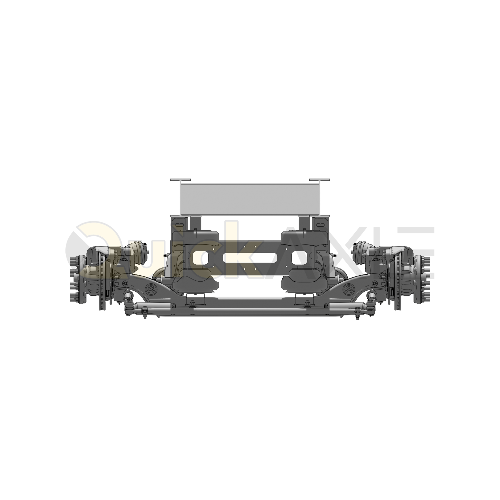 Ridewell RSS-233MMT 13.2K Self-Steering Truck Lift Axle Suspension - Weld-On - Disc Brake - 2339156