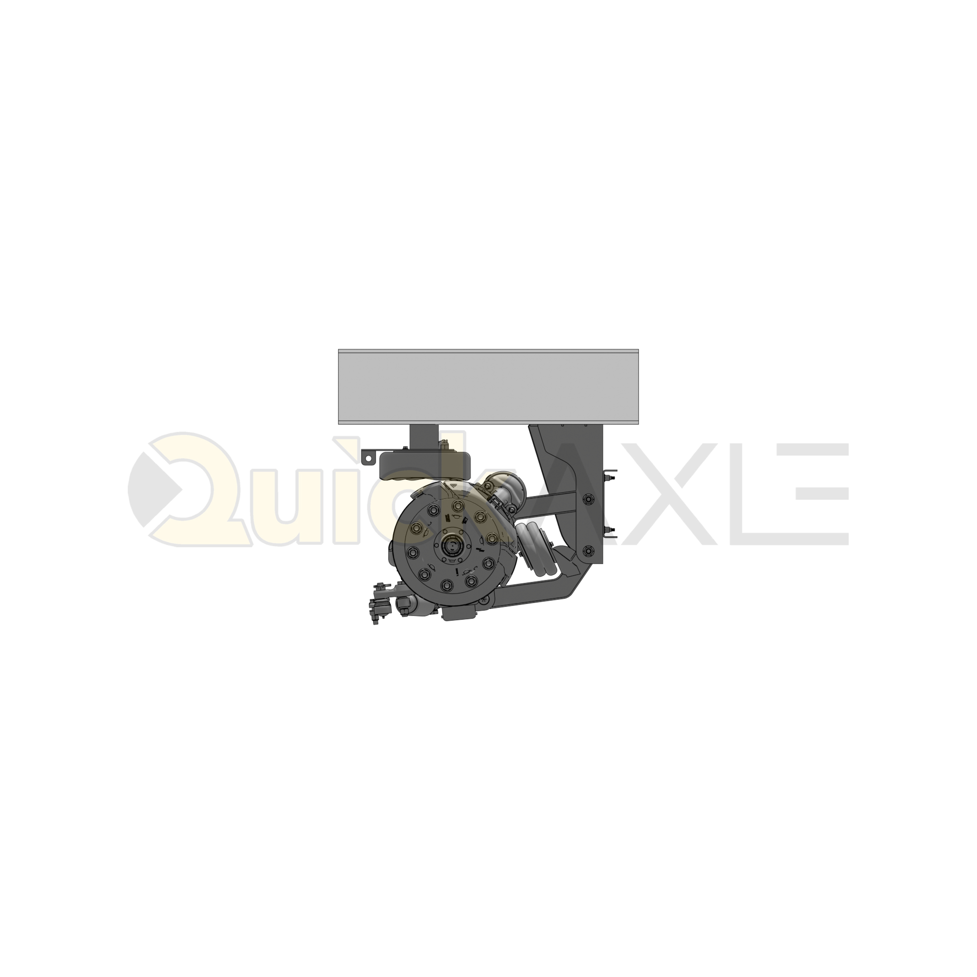 Ridewell RSS-233MMT 13.2K Self-Steering Truck Lift Axle Suspension - Weld-On - Disc Brake - 2339156