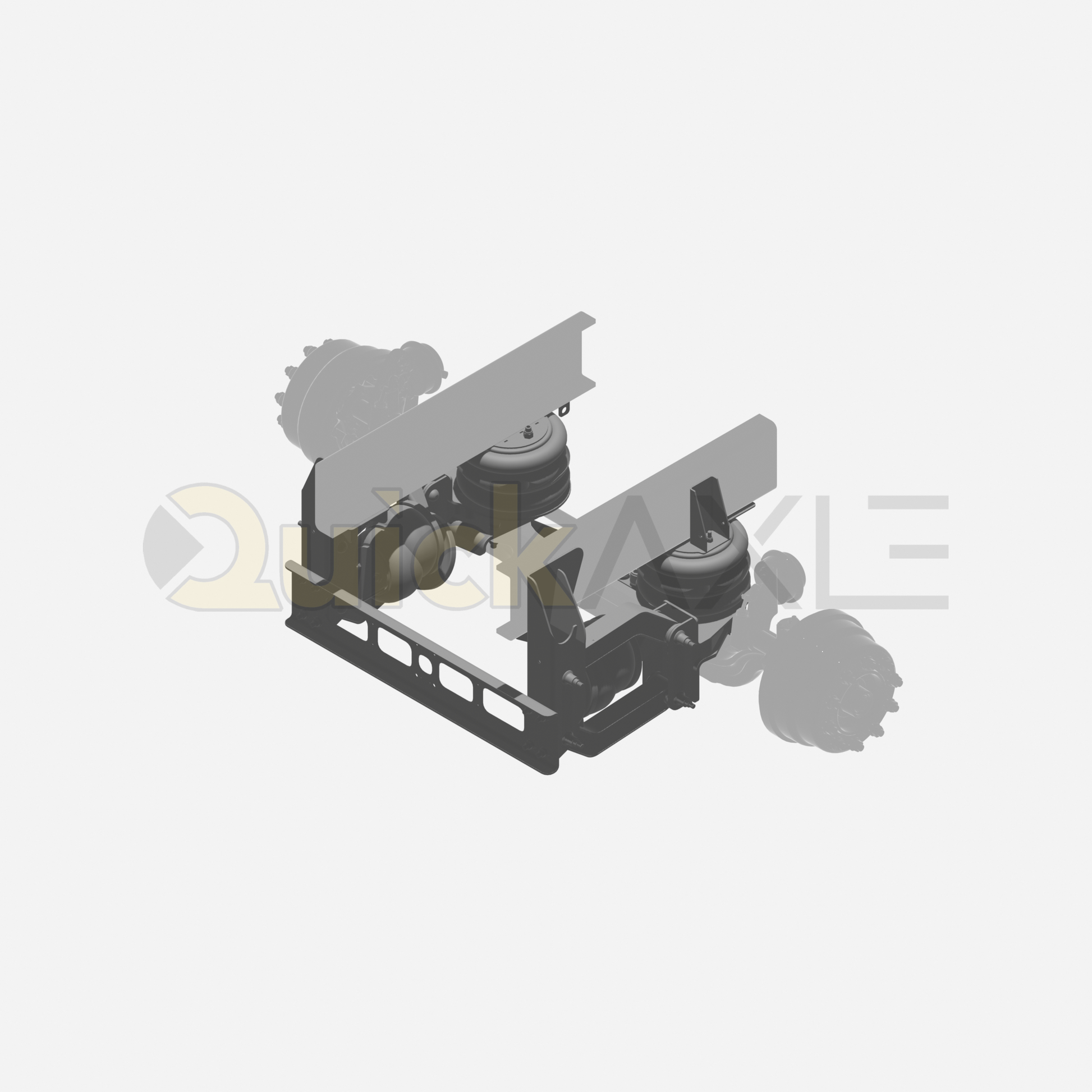 Ridewell RSS-236 13.2K Self-Steering Truck Lift Axle Suspension - Bolt-On - 2361000