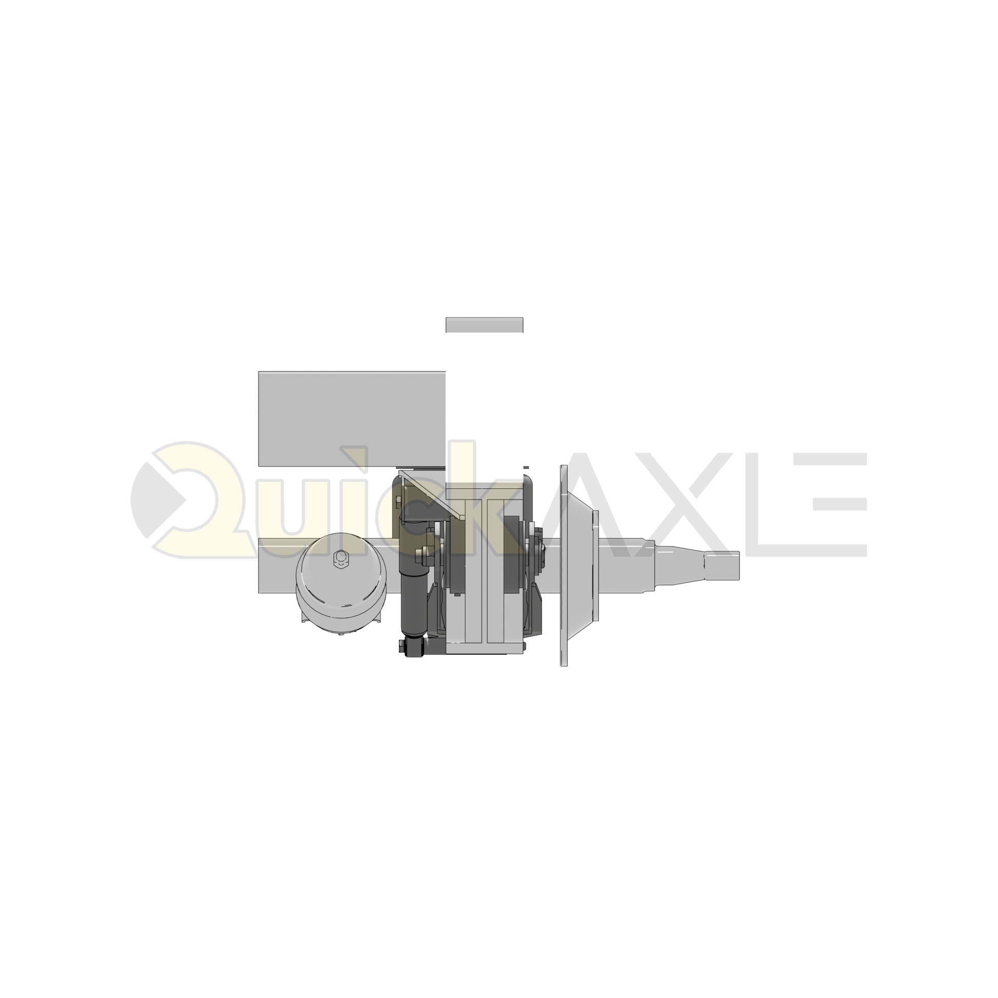 Ridewell RAR-240W Trailer Air Ride Suspension - Yoke Mount - Non-Steerable - 25,000 lb Capacity - 2400021