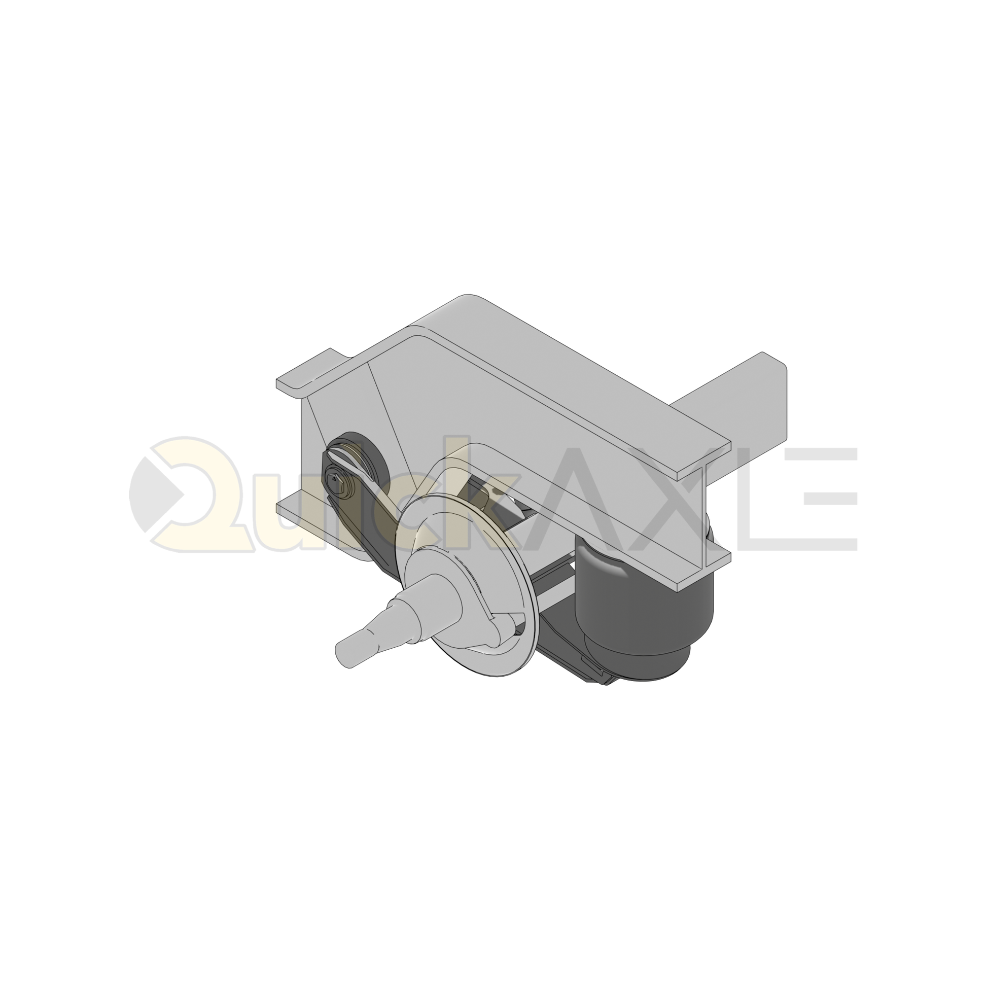 Ridewell RAR-240W Trailer Air Ride Suspension - Yoke Mount - Non-Steerable - 25,000 lb Capacity - 2400021