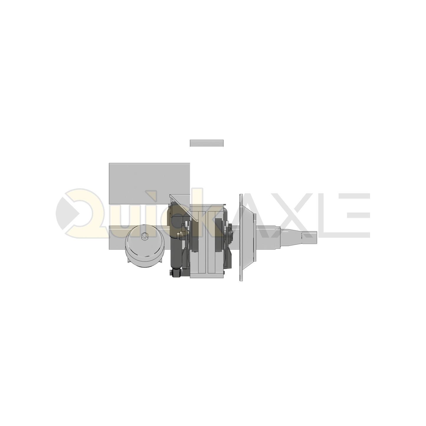 Ridewell RAR-240W Trailer Air Ride Suspension - Yoke Mount - Non-Steerable - 25,000 lb Capacity - 2400028