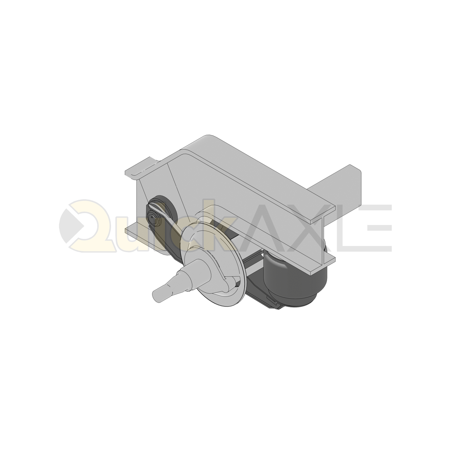Ridewell RAR-240W Trailer Air Ride Suspension - Yoke Mount - Non-Steerable - 25,000 lb Capacity - 2400028