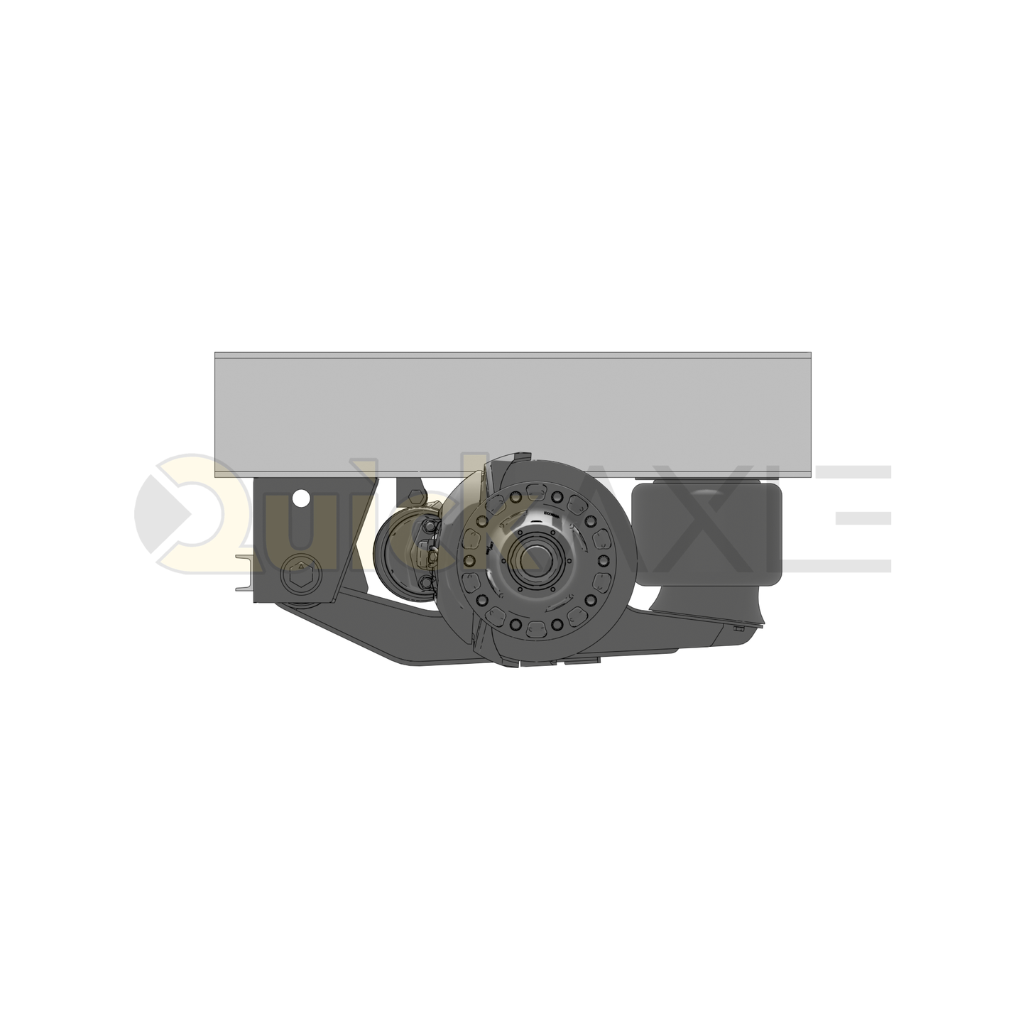 Ridewell RAR-240 Trailer Underslung Air Ride Suspension - Non-Steerable - 25,000 lb Capacity - 2400205