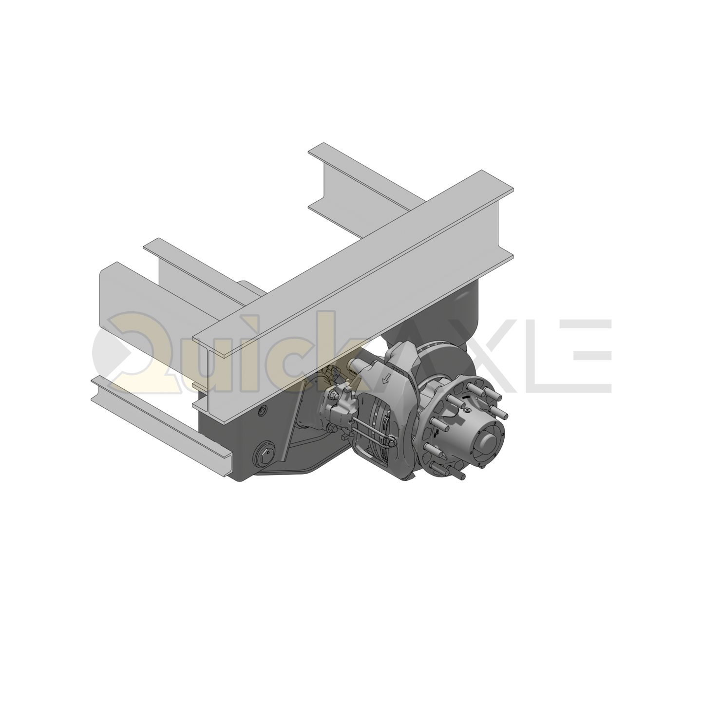 Ridewell RAR-240 Trailer Underslung Air Ride Suspension - Non-Steerable - 25,000 lb Capacity - 2400205