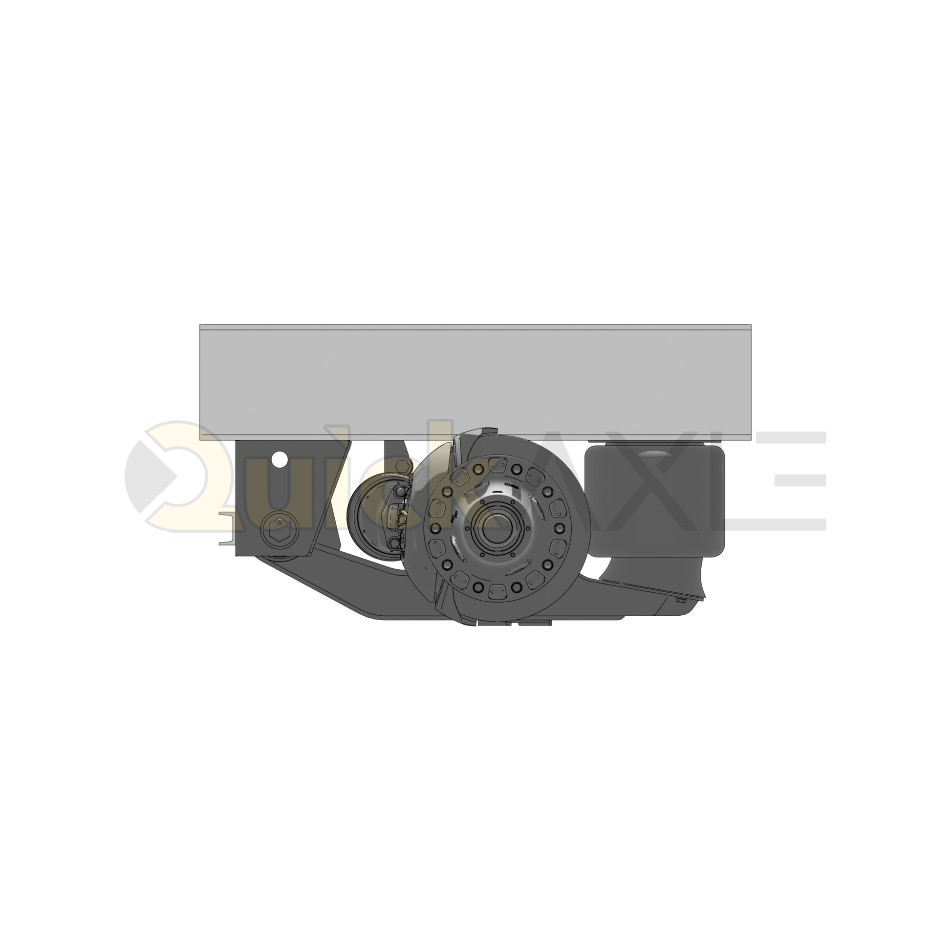 Ridewell RAR-240 Trailer Underslung Air Ride Suspension - Non-Steerable - 25,000 lb Capacity - 2400206