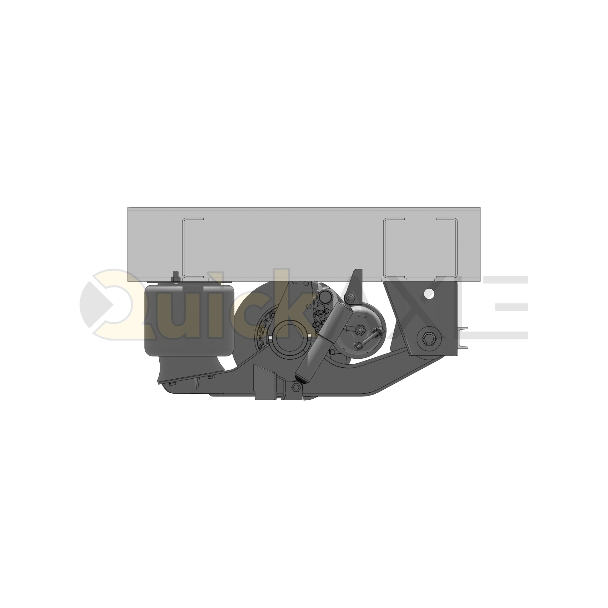 Ridewell RAR-240 Trailer Underslung Air Ride Suspension - Non-Steerable - 25,000 lb Capacity - 2400206