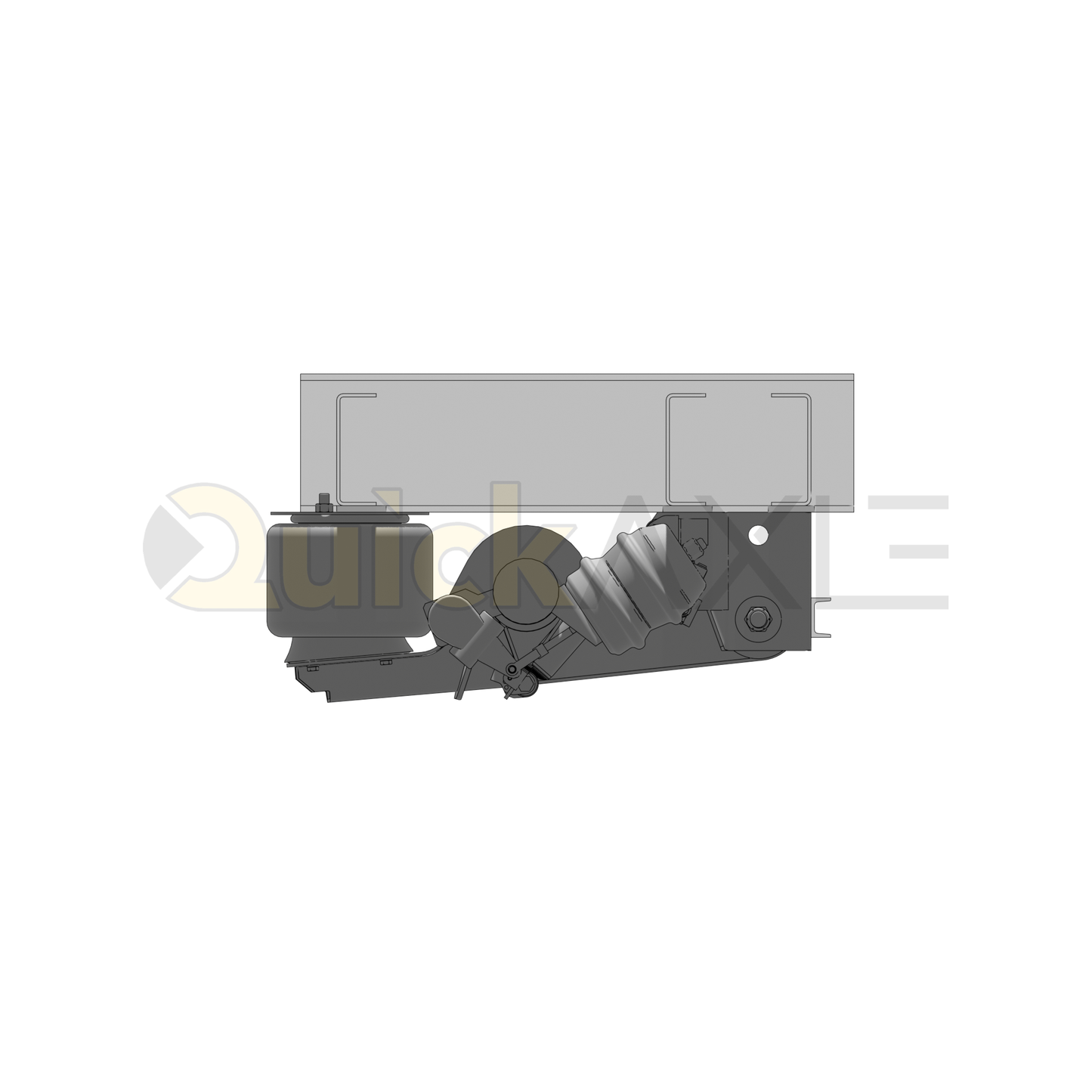 Ridewell RAR-240HT Trailer Underslung Air Ride Suspension - Non-Steerable - 25,000 lb Capacity - 2400306