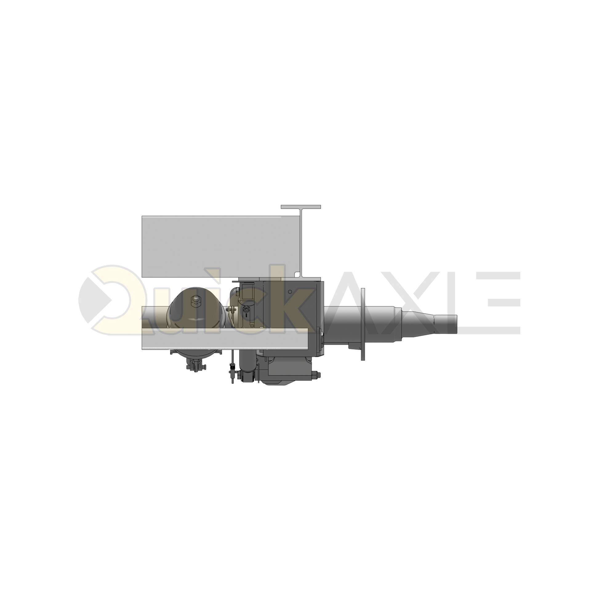 Ridewell RAR-240HT Trailer Underslung Air Ride Suspension - Non-Steerable - 25,000 lb Capacity - 2400306