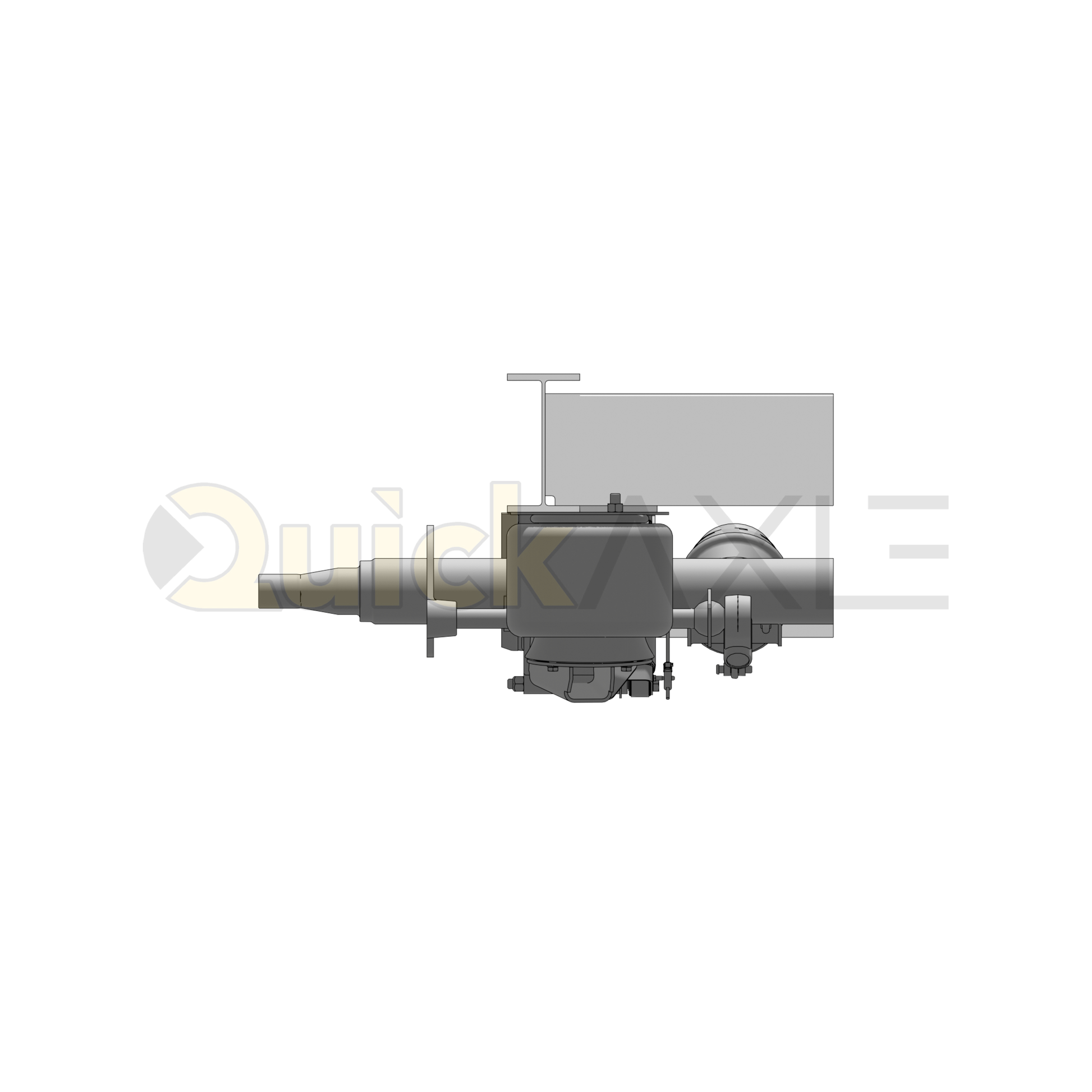 Ridewell RAR-240HT Trailer Underslung Air Ride Suspension - Non-Steerable - 25,000 lb Capacity - 2400306