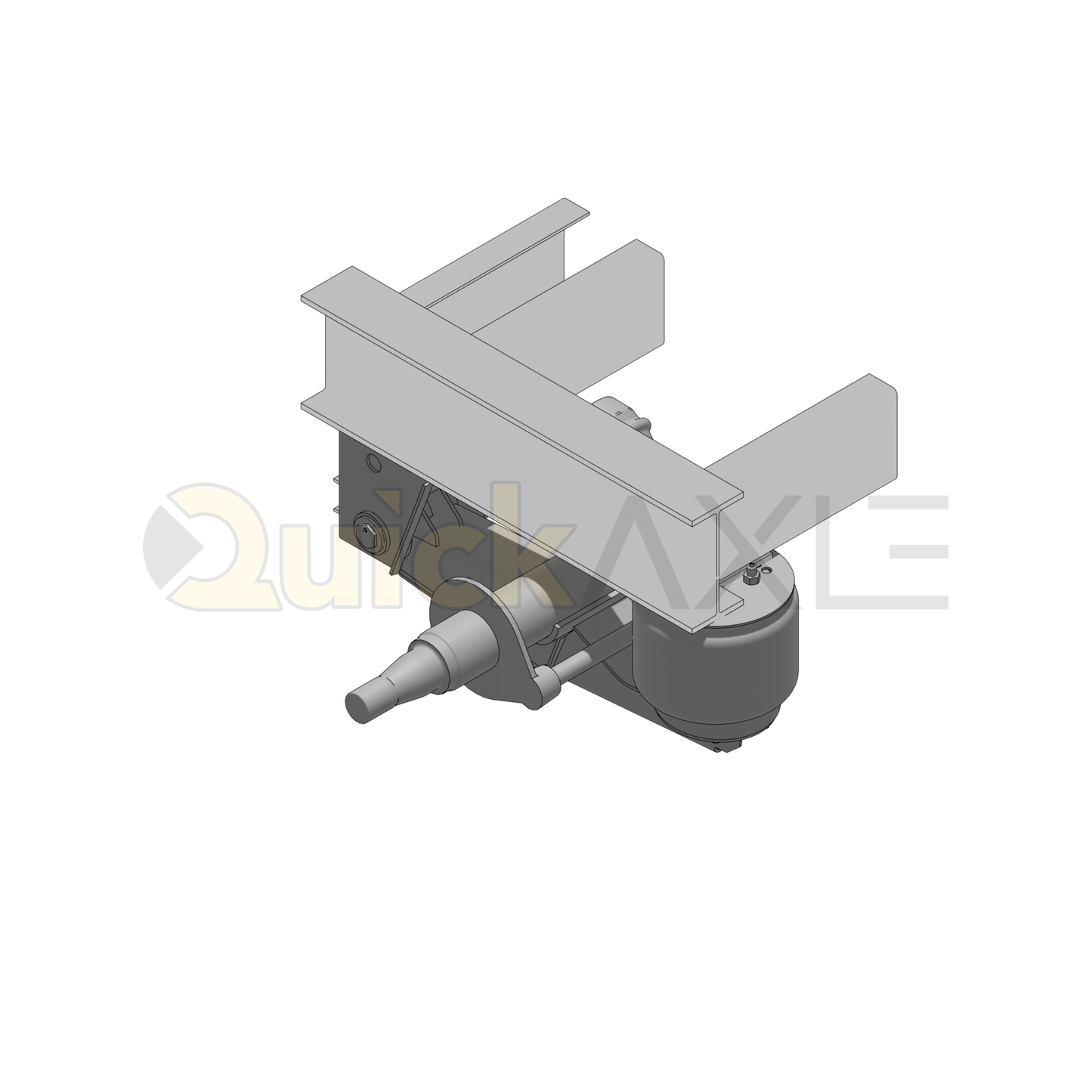 Ridewell RAR-240HT Trailer Underslung Air Ride Suspension - Non-Steerable - 25,000 lb Capacity - 2400306