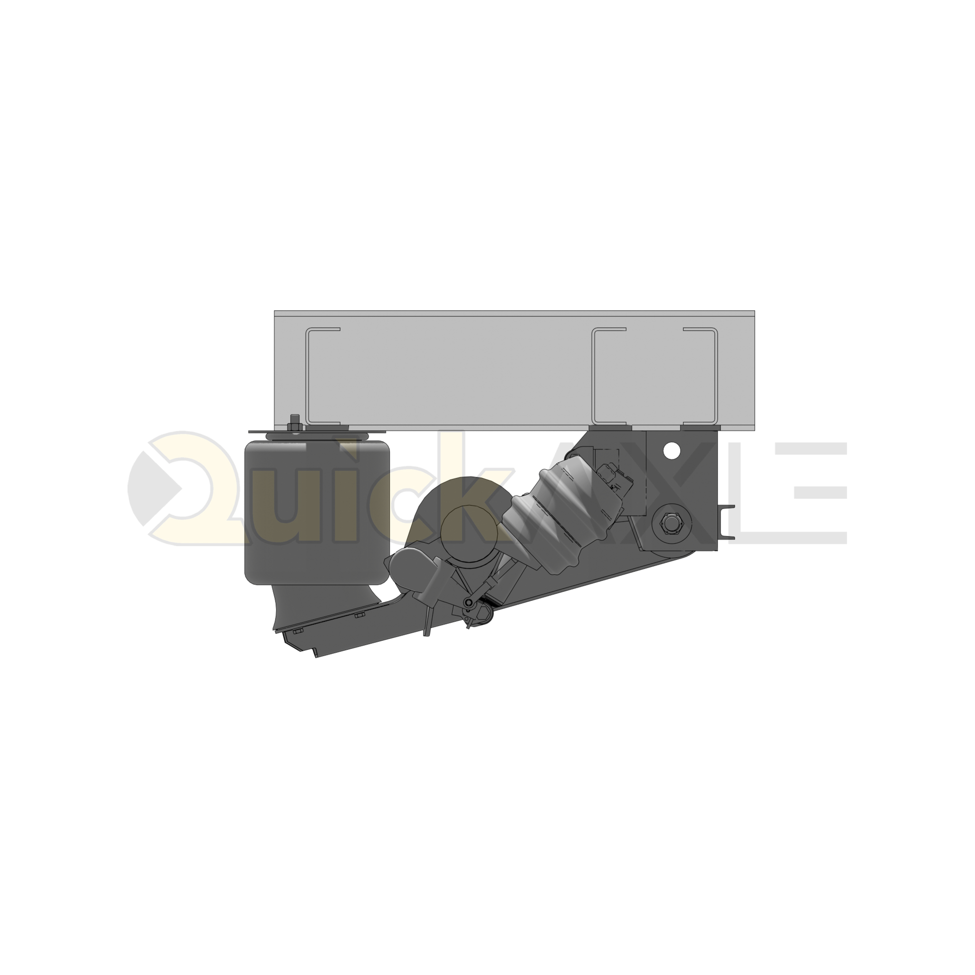 Ridewell RAR-240HT Trailer Underslung Air Ride Suspension - Non-Steerable - 25,000 lb Capacity - 2400308