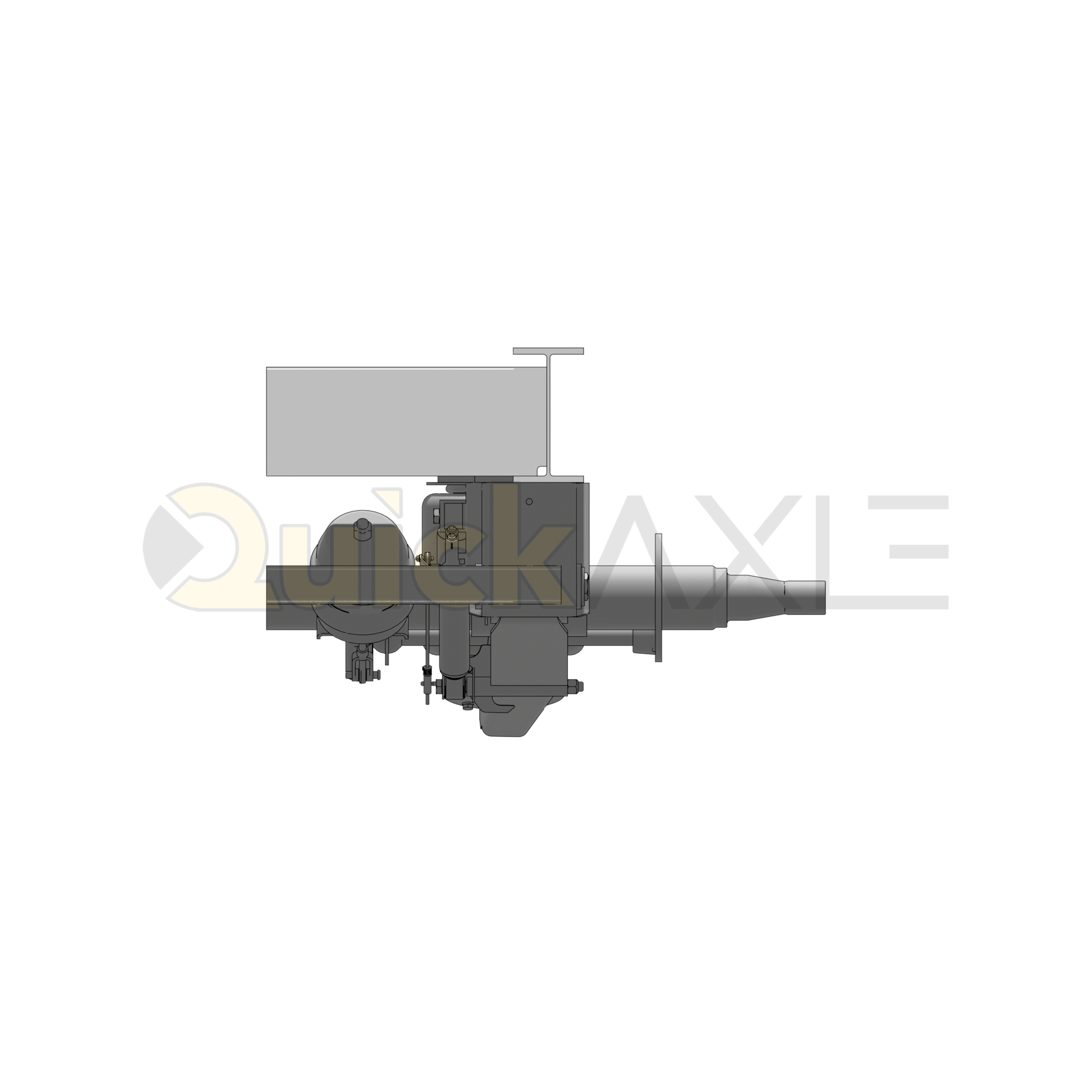 Ridewell RAR-240HT Trailer Underslung Air Ride Suspension - Non-Steerable - 25,000 lb Capacity - 2400308