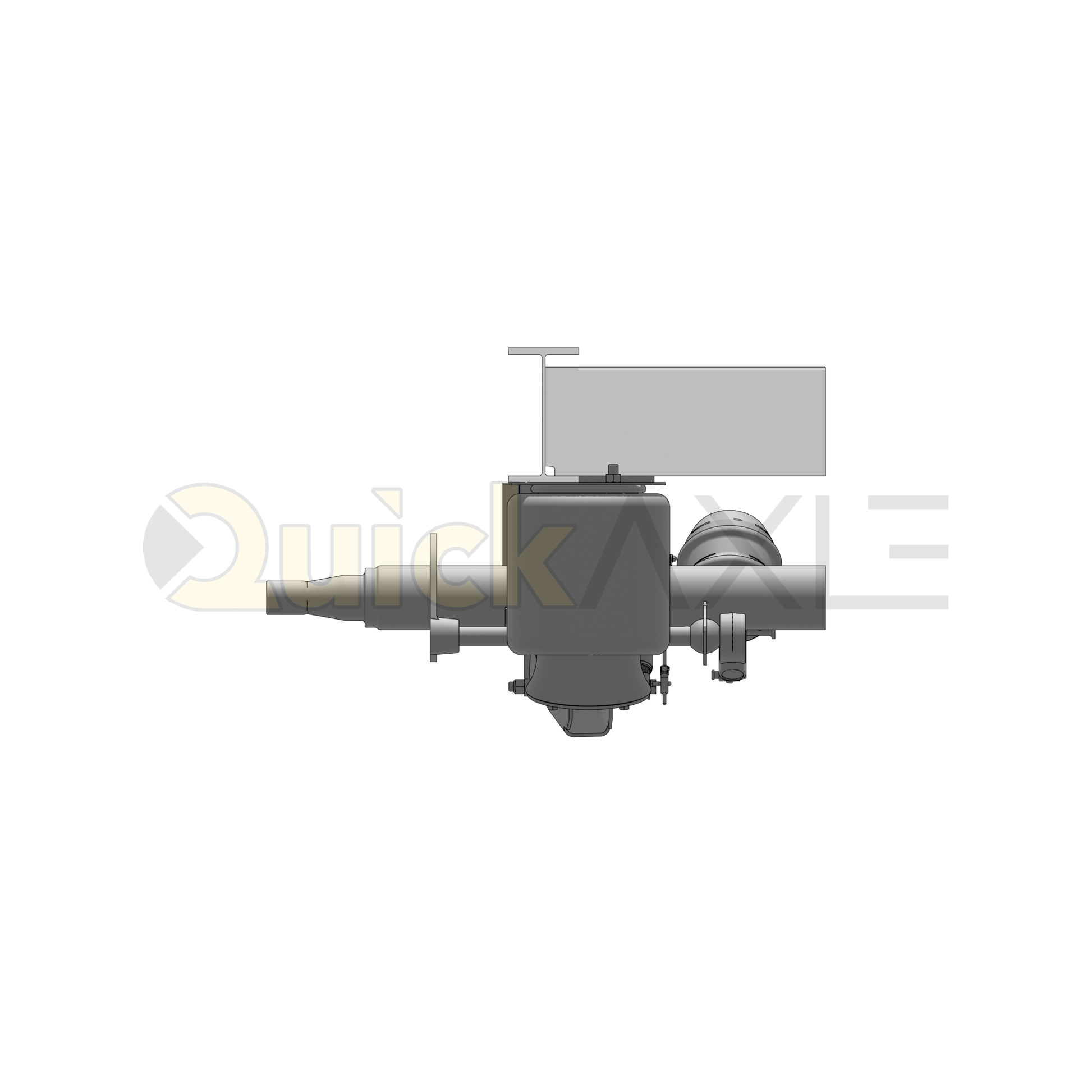 Ridewell RAR-240HT Trailer Underslung Air Ride Suspension - Non-Steerable - 25,000 lb Capacity - 2400308