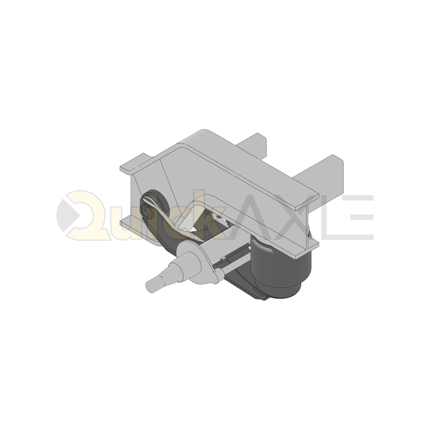 Ridewell RAR-240W Trailer Air Ride Suspension - Yoke Mount - Non-Steerable - 25,000 lb Capacity - 2400409
