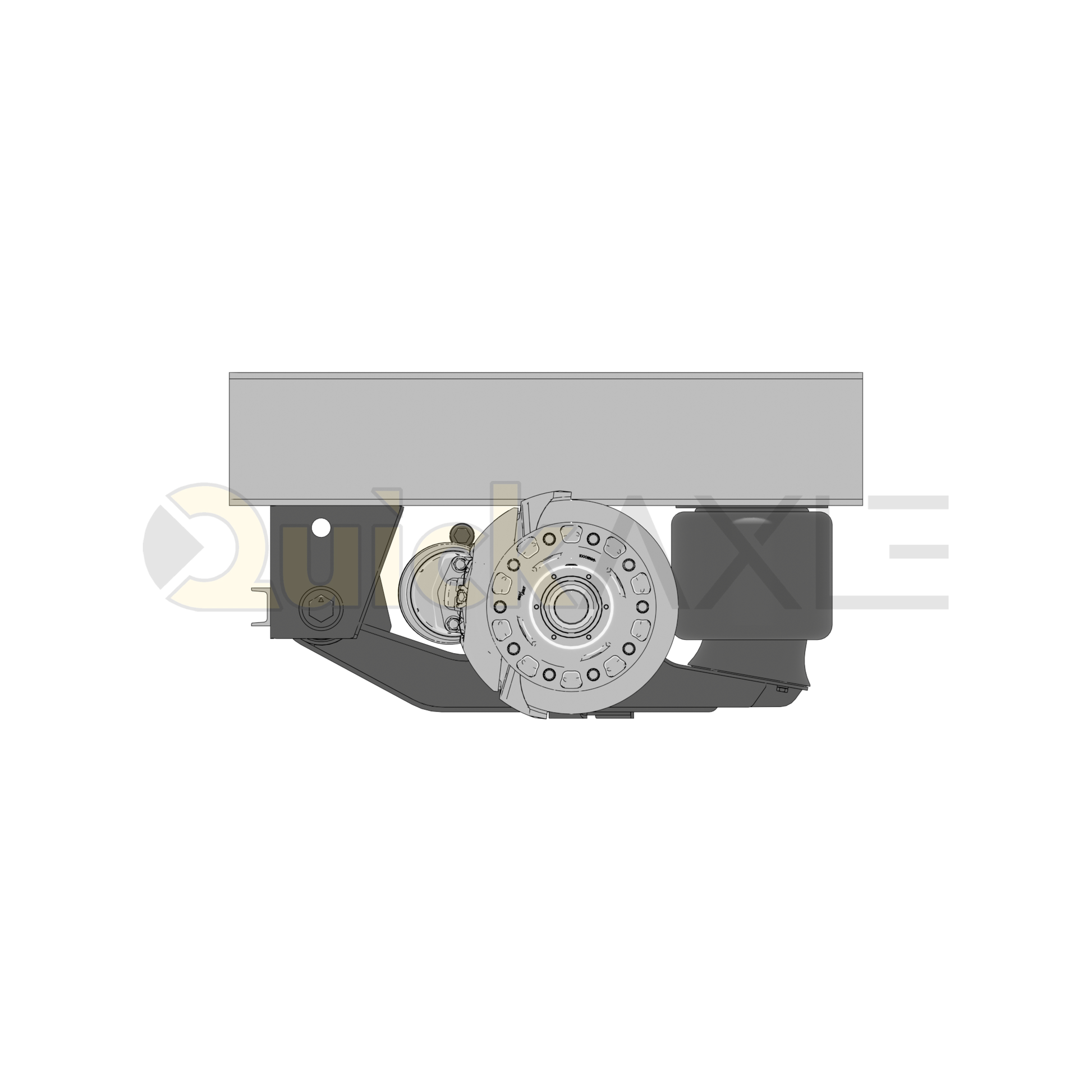 Ridewell RAR-240 Trailer Underslung Air Ride Suspension - Non-Steerable - 25,000 lb Capacity - 2402206