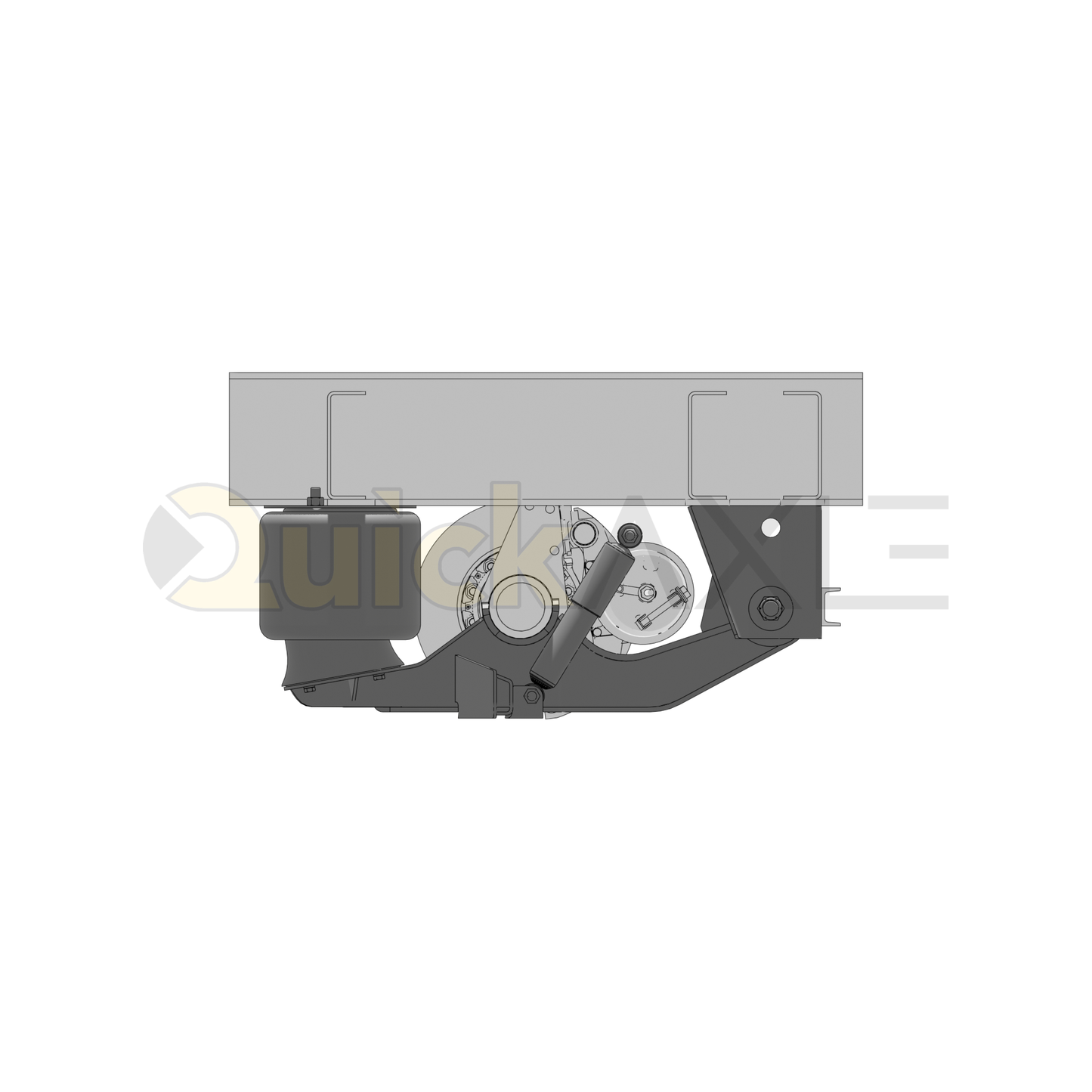 Ridewell RAR-240 Trailer Underslung Air Ride Suspension - Non-Steerable - 25,000 lb Capacity - 2402206