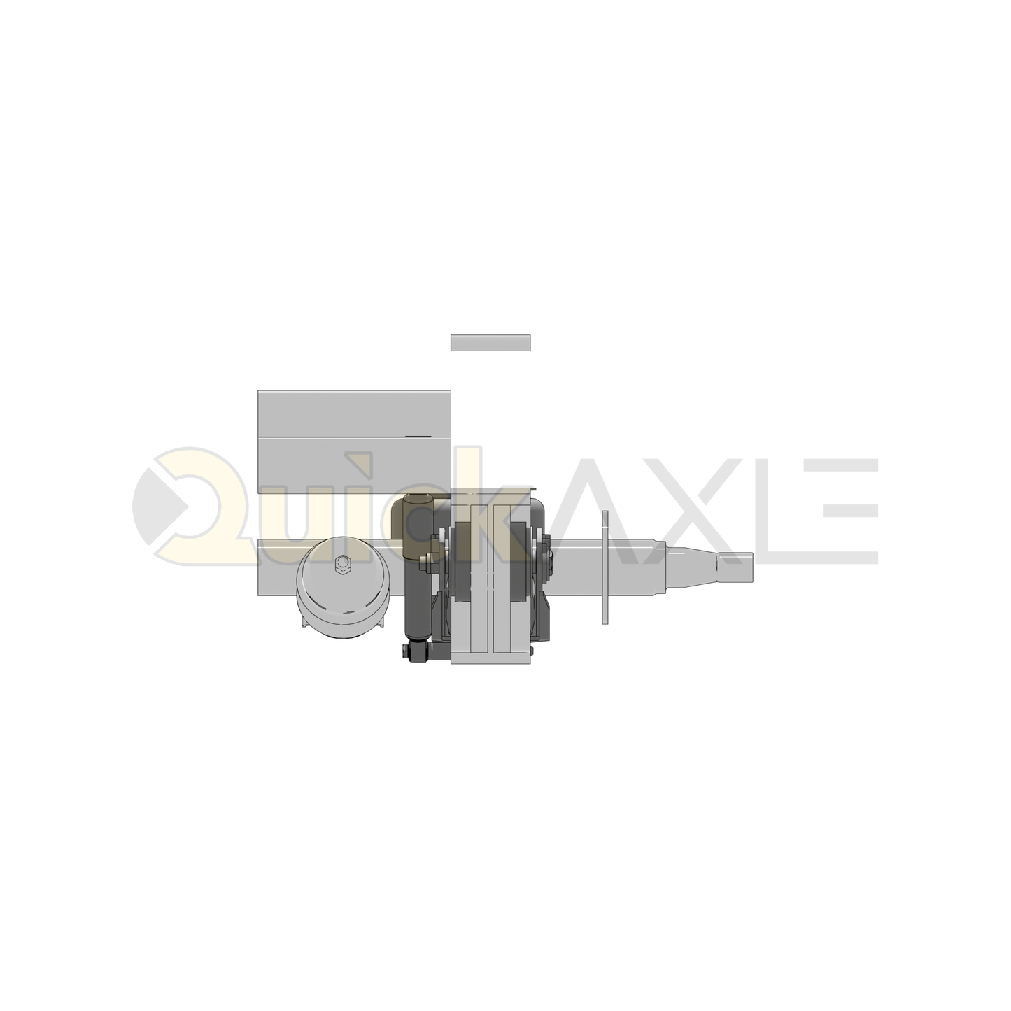 Ridewell RAR-240W Trailer Air Ride Suspension - Yoke Mount - Non-Steerable - 30,000 lb Capacity - 2403376
