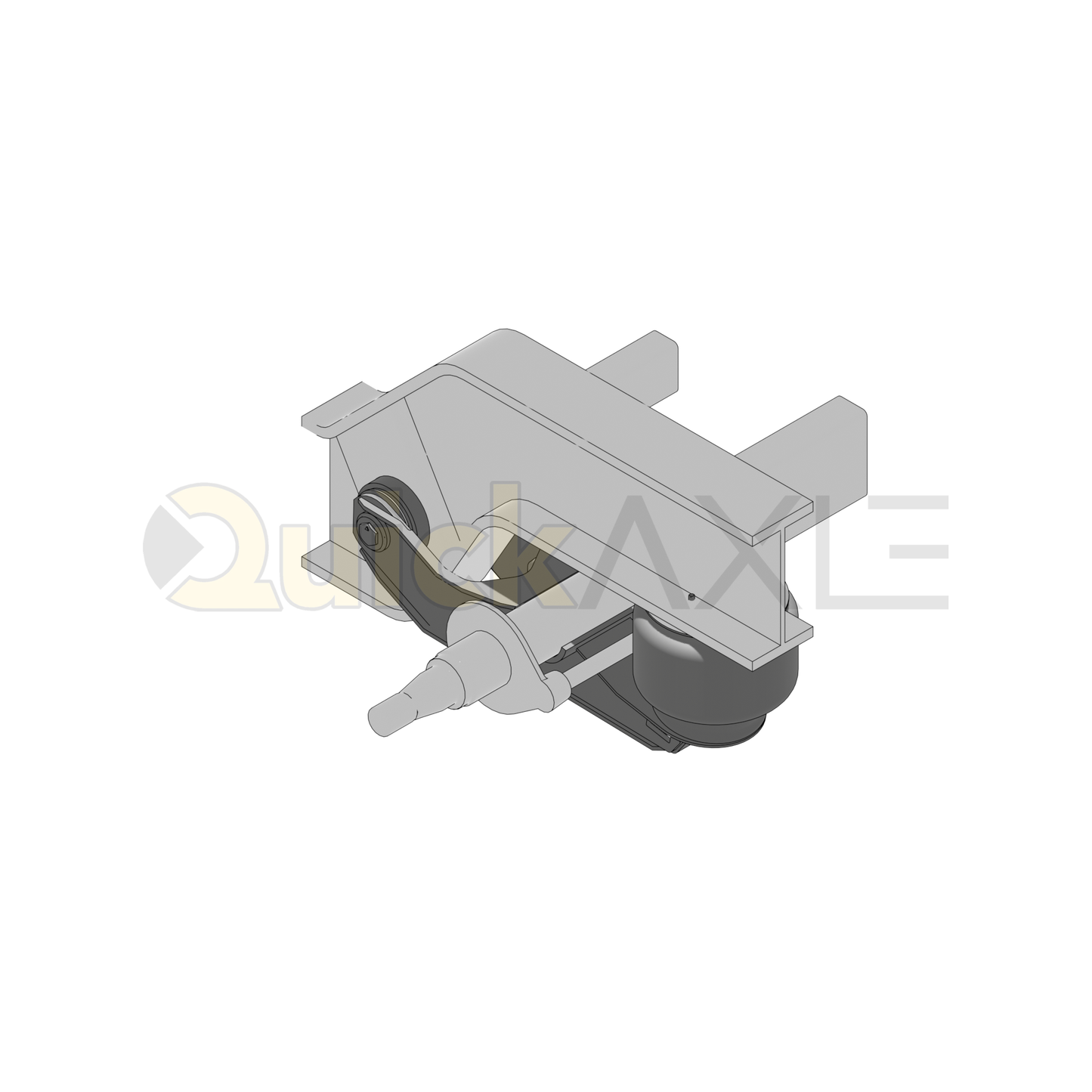 Ridewell RAR-240W Trailer Air Ride Suspension - Yoke Mount - Non-Steerable - 30,000 lb Capacity - 2403376
