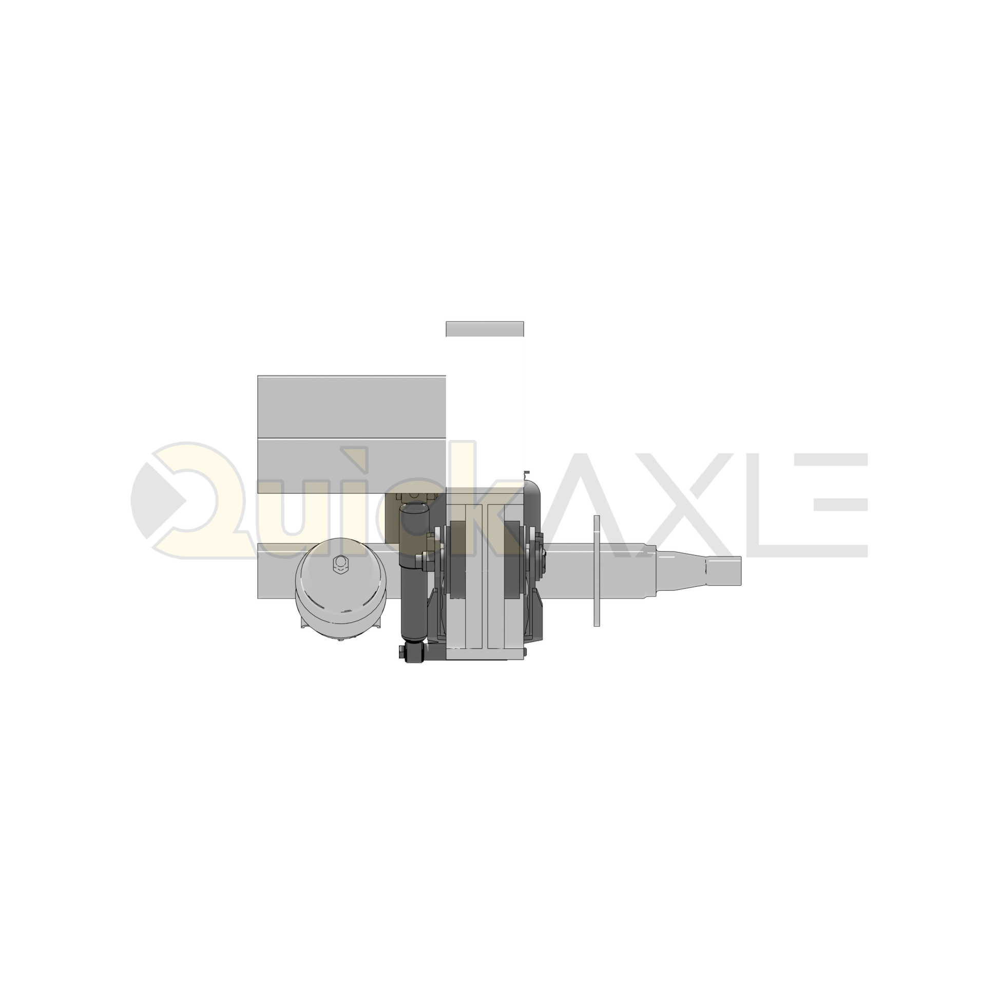Ridewell RAR-240W Trailer Air Ride Suspension - Yoke Mount - Non-Steerable - 30,000 lb Capacity - 2403378