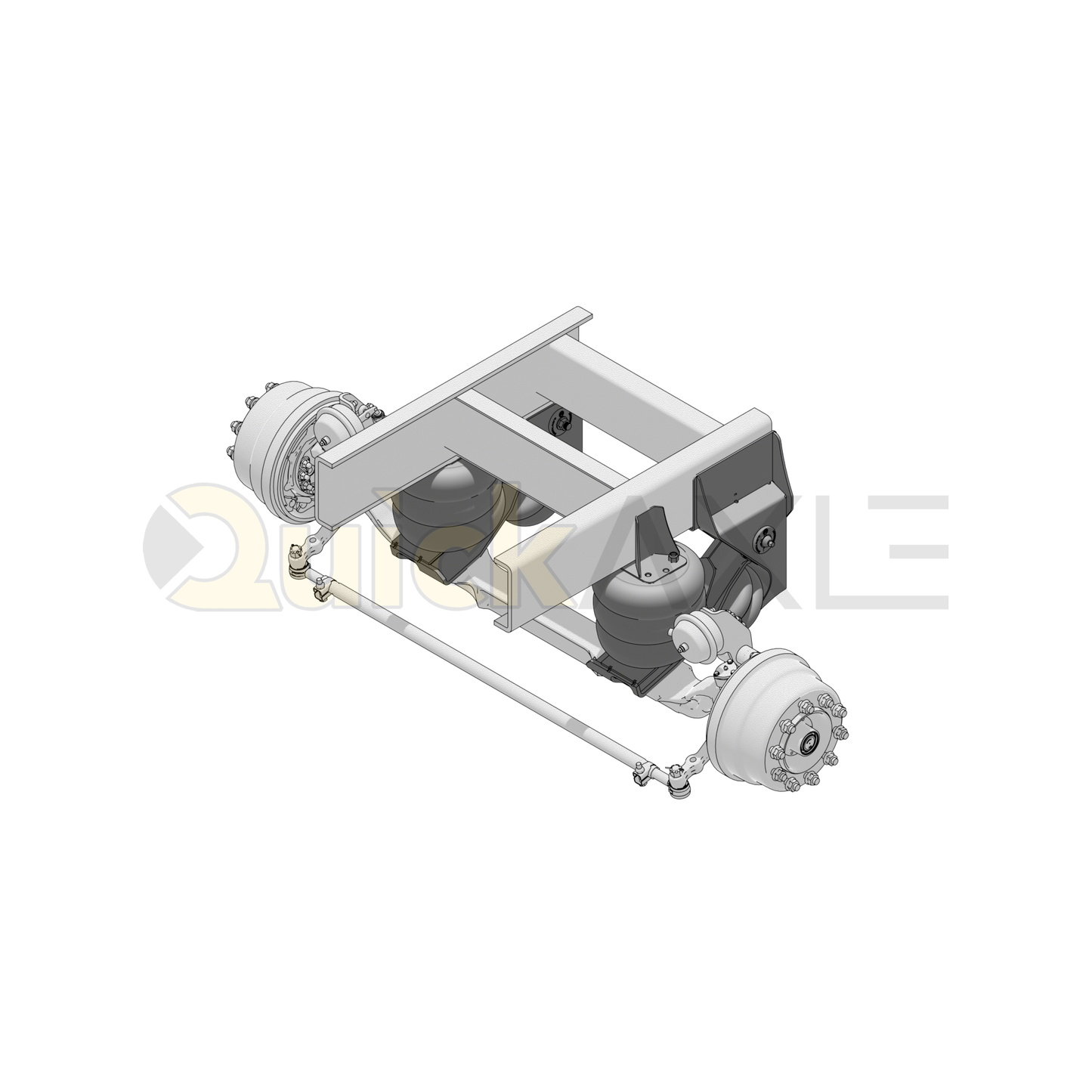 Ridewell RUL-245 Trailer Auxiliary Lift Axle Suspension - Steerable - 13,200 lb Capacity - 2450230