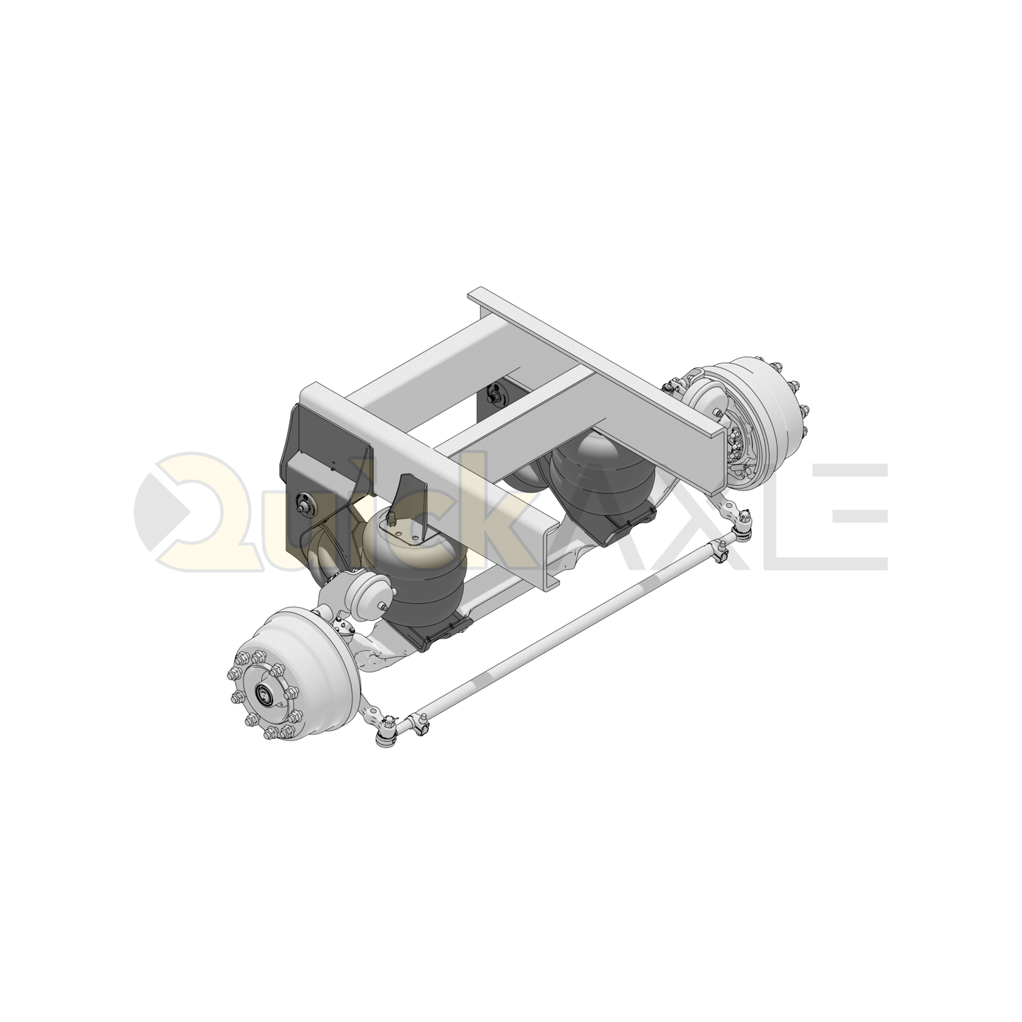 Ridewell RUL-245 Trailer Auxiliary Lift Axle Suspension - Steerable - 13,200 lb Capacity - 2450230