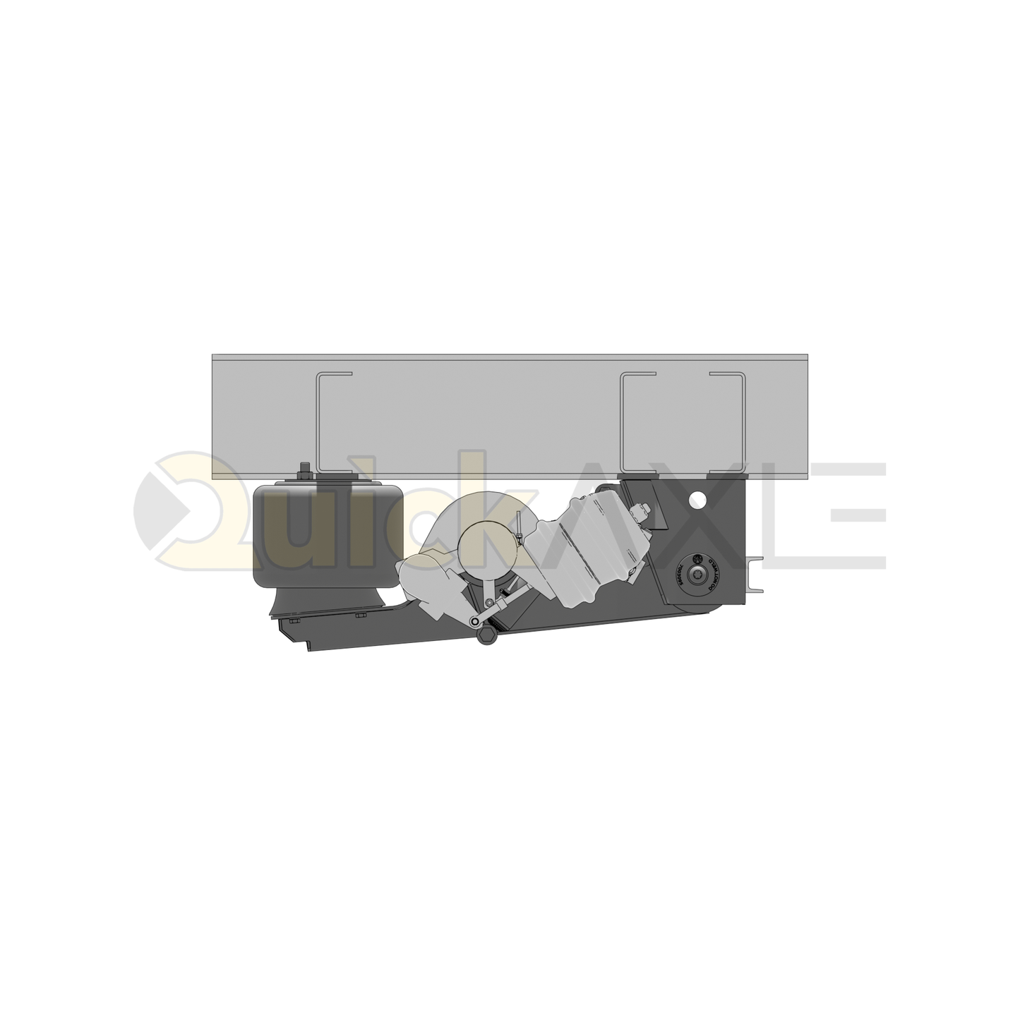 Ridewell RAR-260HT Trailer Underslung Air Ride Suspension - Non-Steerable - 25,000 lb Capacity - 2600206