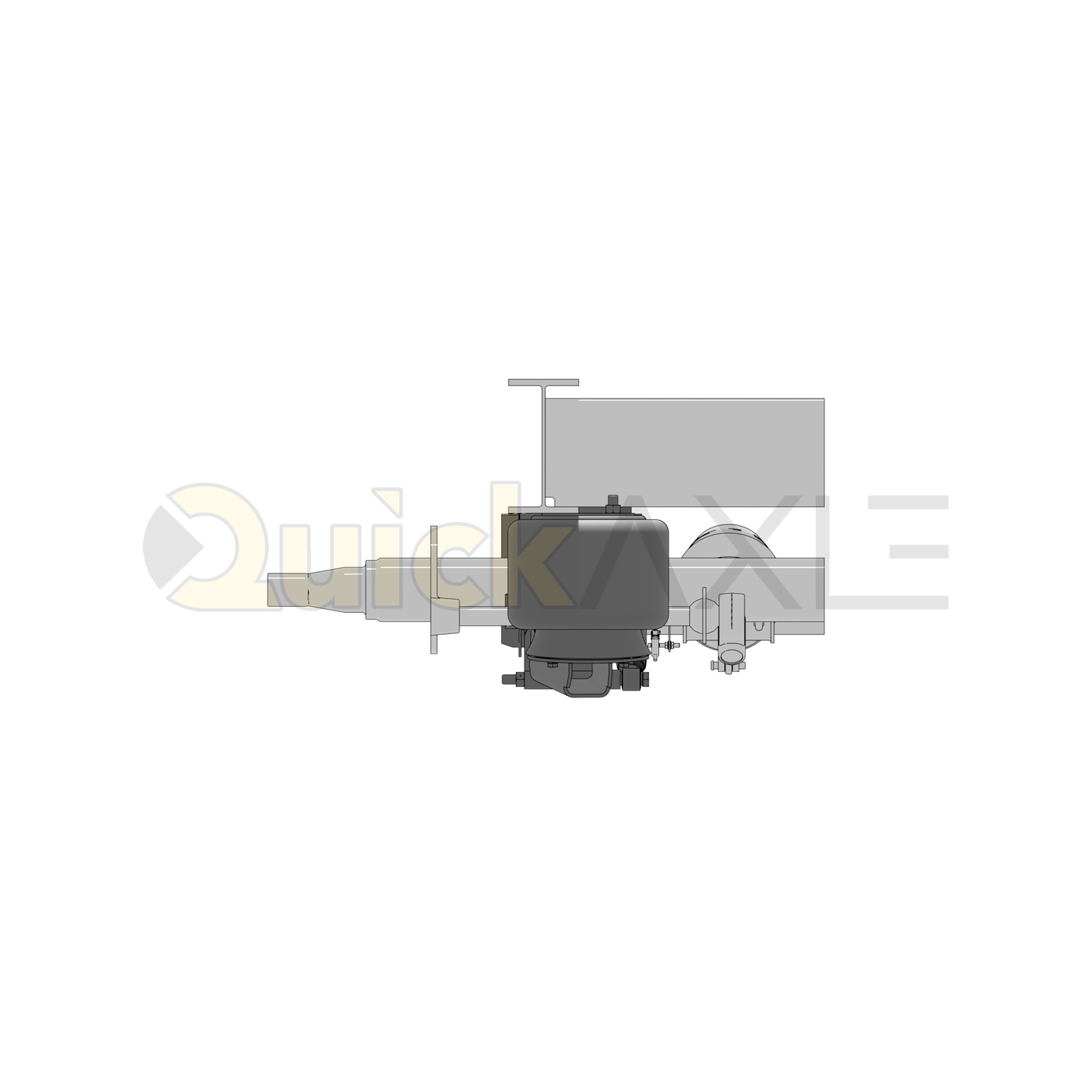 Ridewell RAR-260HT Trailer Underslung Air Ride Suspension - Non-Steerable - 25,000 lb Capacity - 2600206