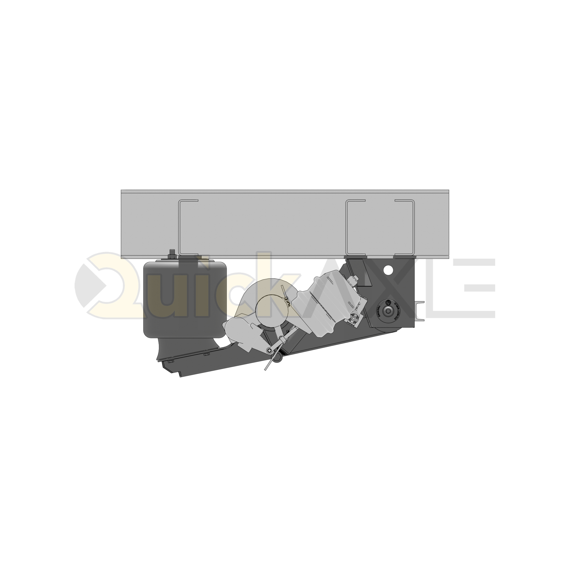 Ridewell RAR-260HT Trailer Underslung Air Ride Suspension - Non-Steerable - 25,000 lb Capacity - 2600208