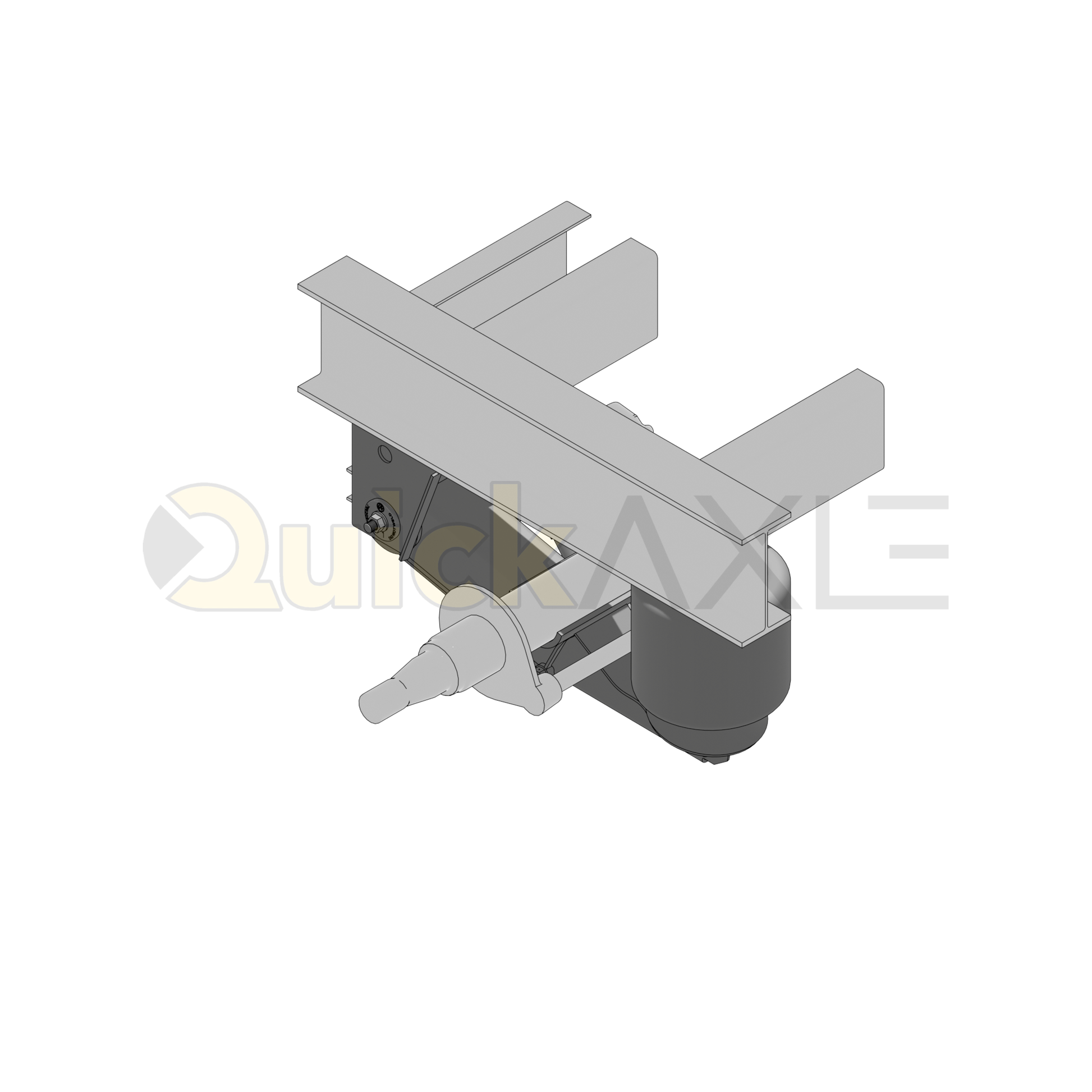 Ridewell RAR-260HT Trailer Underslung Air Ride Suspension - Non-Steerable - 25,000 lb Capacity - 2600208