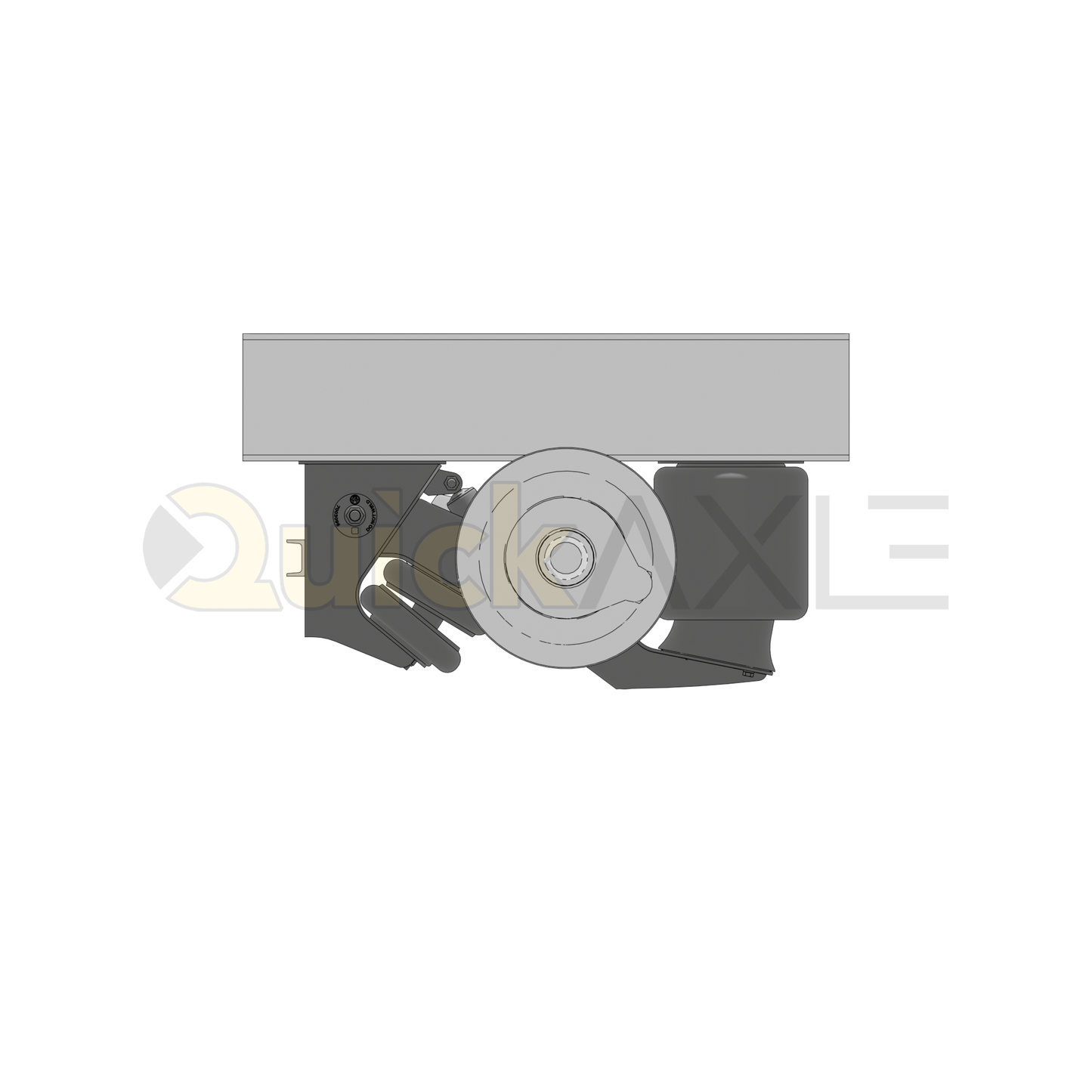 Ridewell RAR-260HT Trailer Integrated Lift Underslung Air Ride Suspension - Non-Steerable - 25,000 lb Capacity - 260020803+D