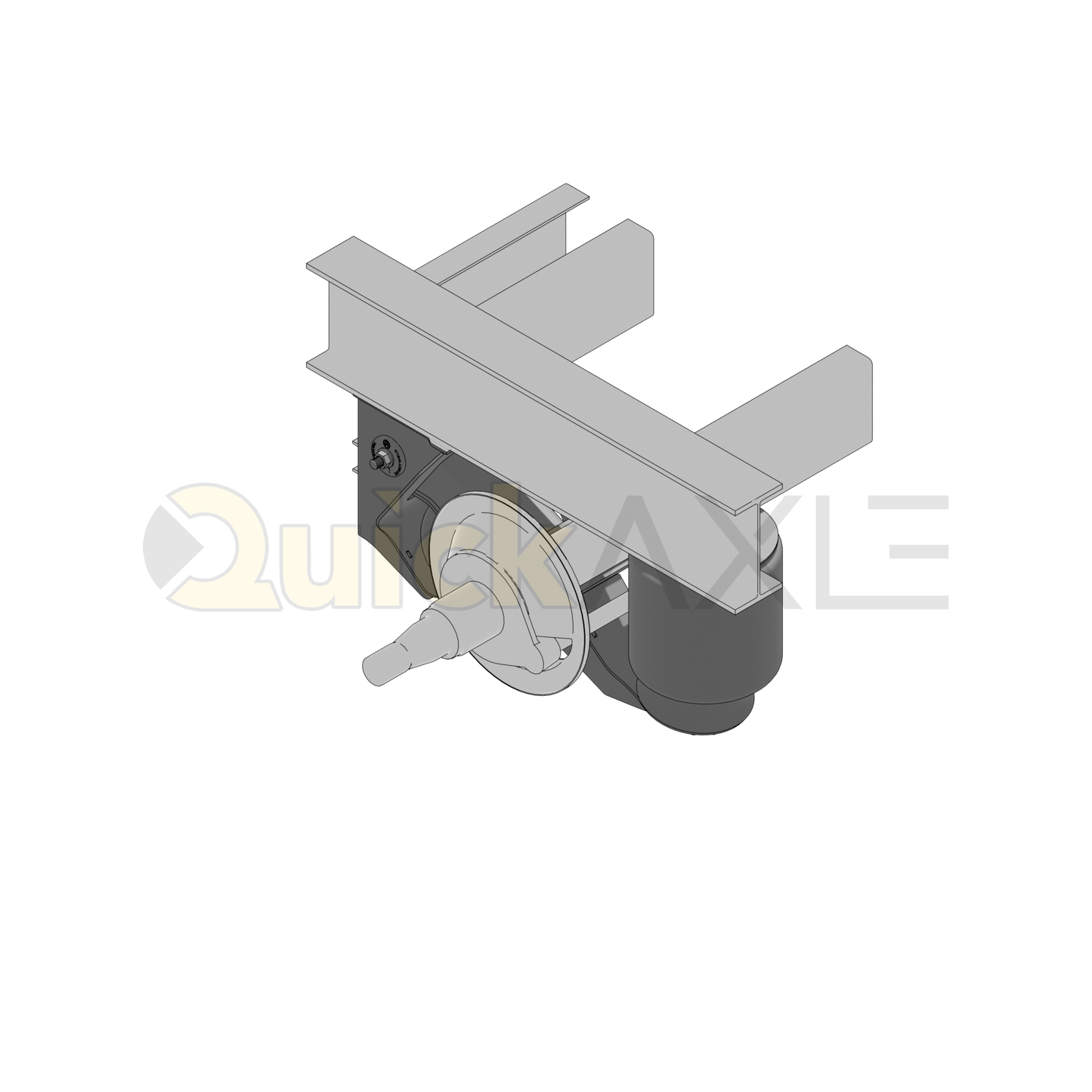 Ridewell RAR-260HT Trailer Integrated Lift Underslung Air Ride Suspension - Non-Steerable - 25,000 lb Capacity - 260020803+D