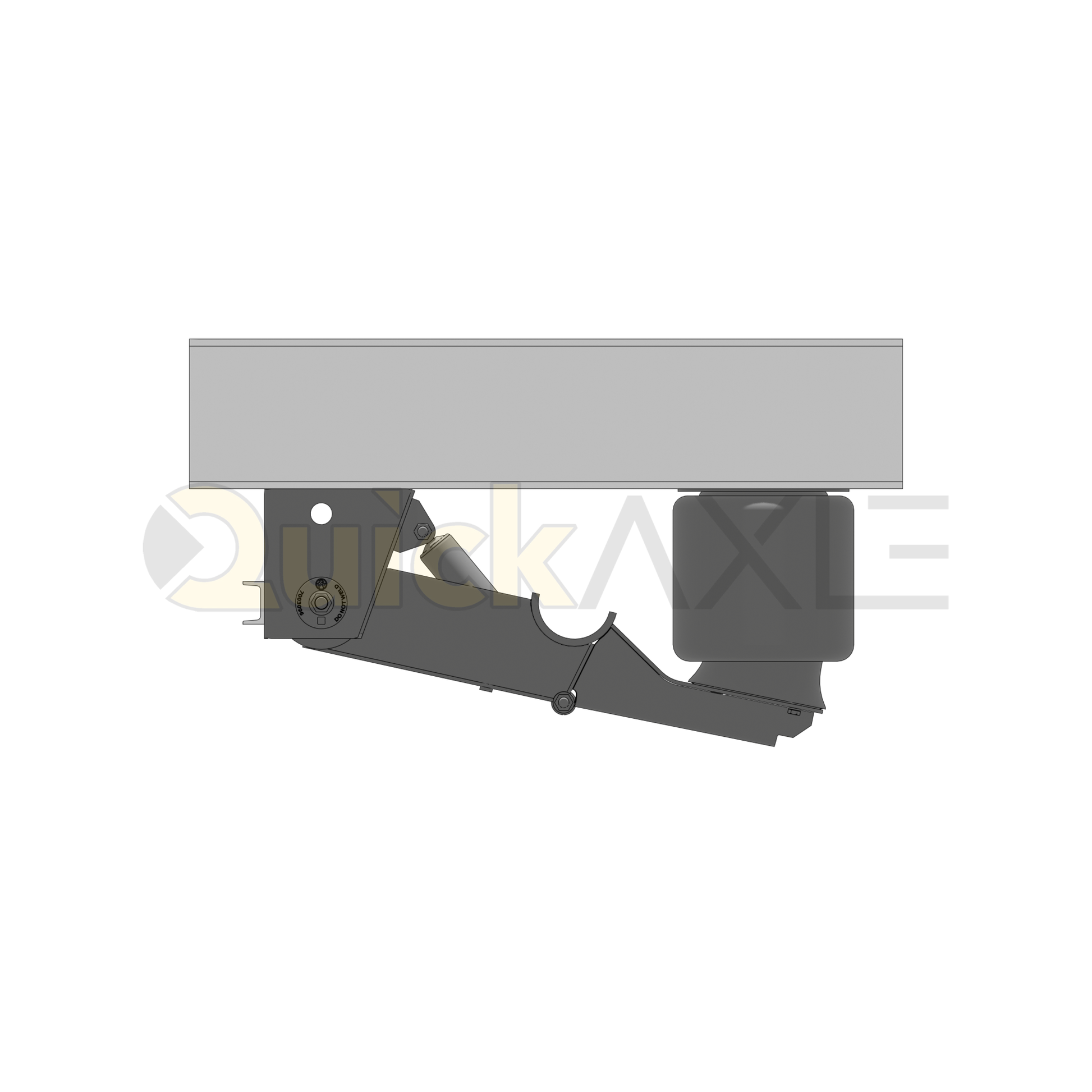 Ridewell RAR-260HT Trailer Underslung Air Ride Suspension with HCK Bracket - Non-Steerable - 25,000 lb Capacity - 260020805+D