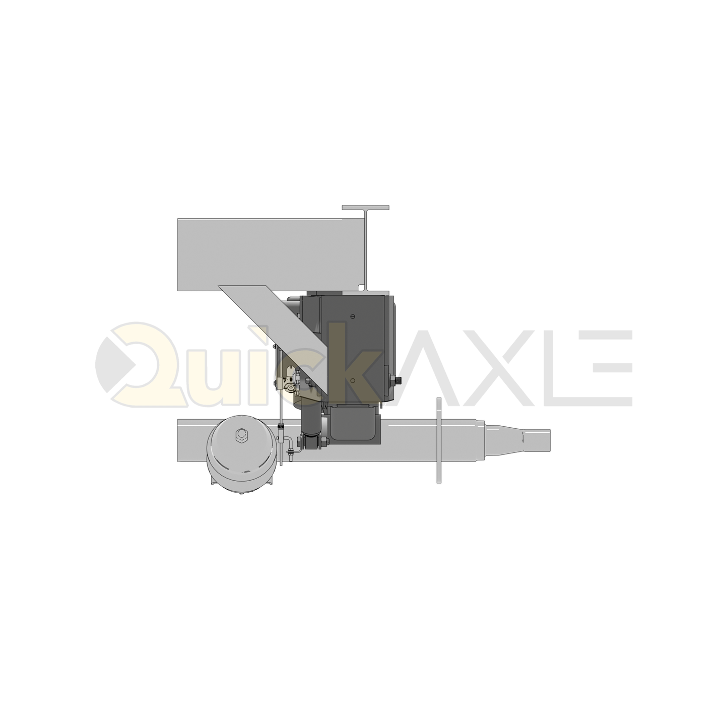 Ridewell RAR-260HT Trailer Overslung Air Ride Suspension - Non-Steerable - 25,000 lb Capacity - 2601117+E