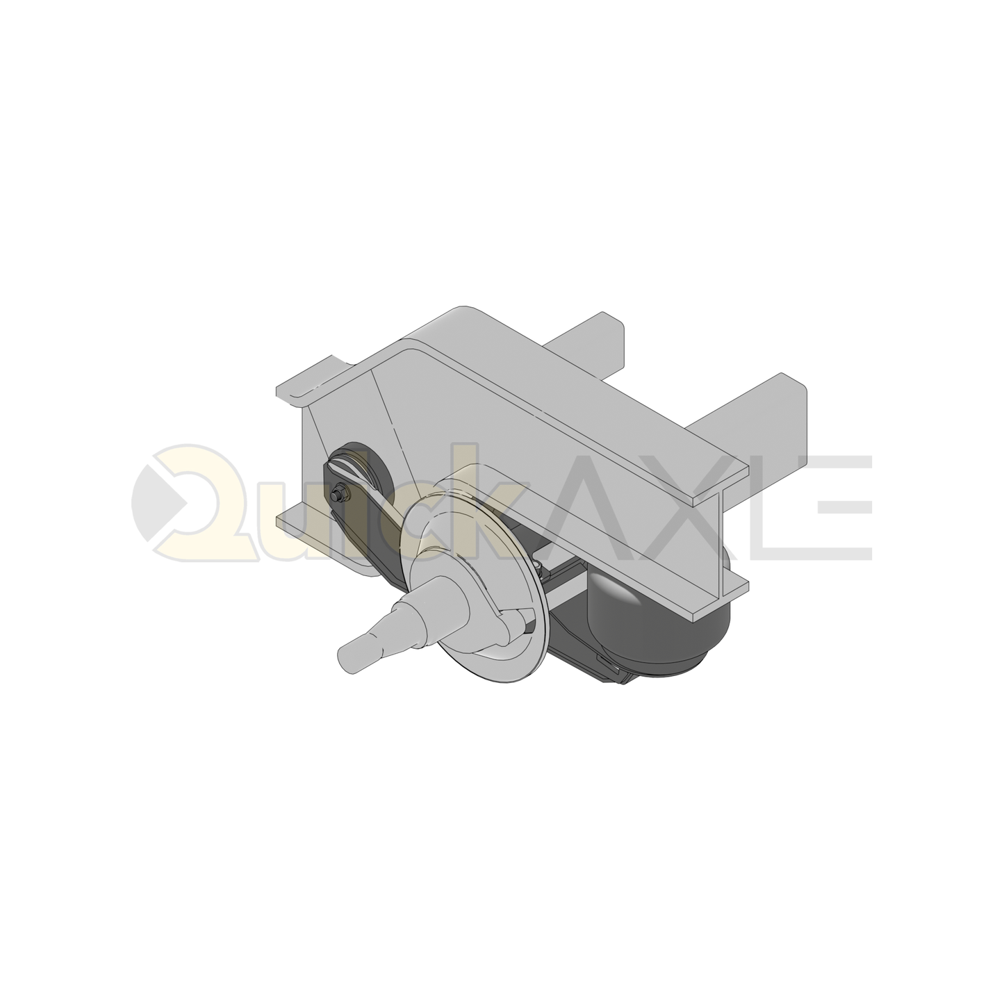 Ridewell RAR-260W Trailer Air Ride Suspension - Yoke Mount - Underslung - Non-Steerable - 25,000 lb Capacity - 2601206