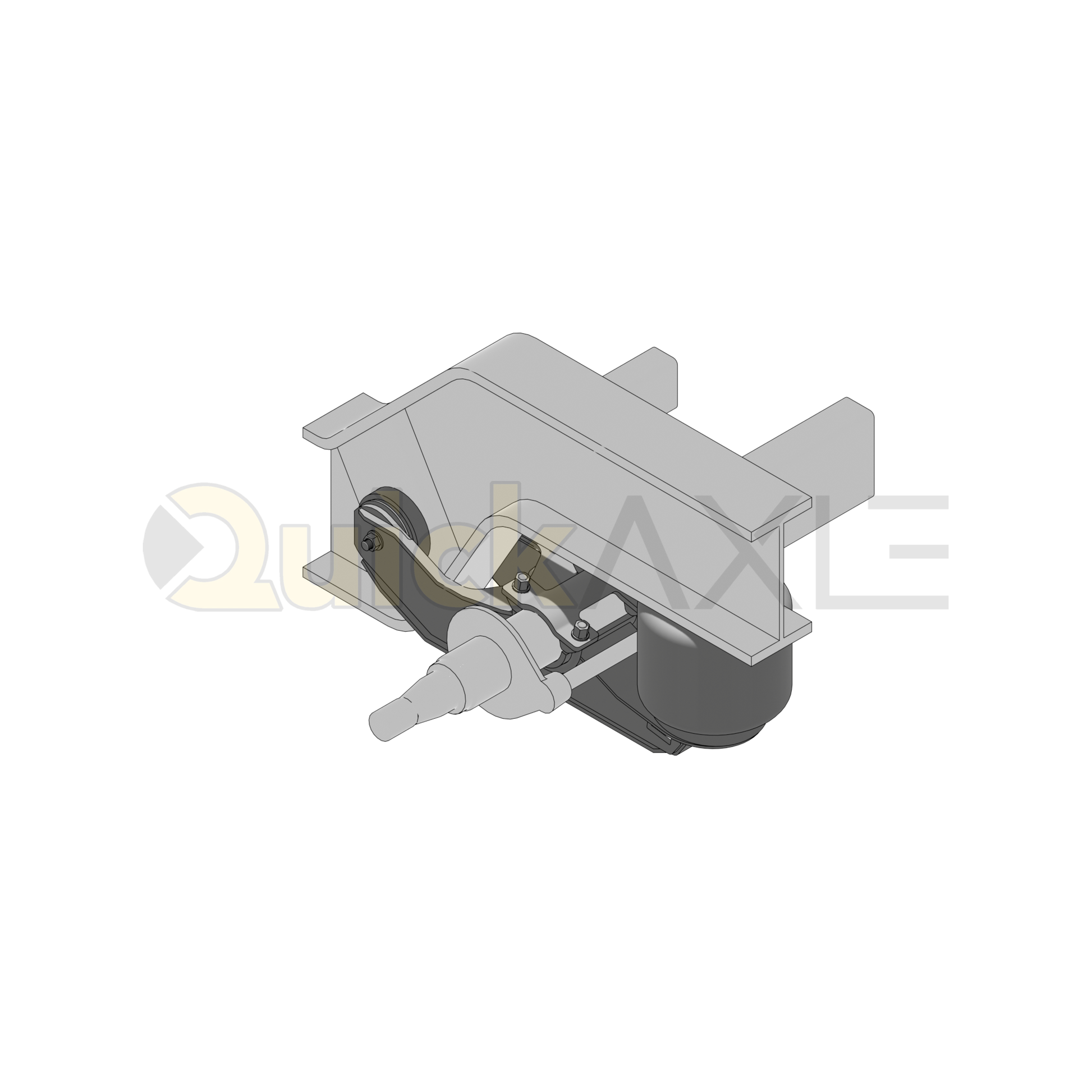 Ridewell RAR-260W Trailer Air Ride Suspension - Yoke Mount - Underslung - Non-Steerable - 25,000 lb Capacity - 2601208