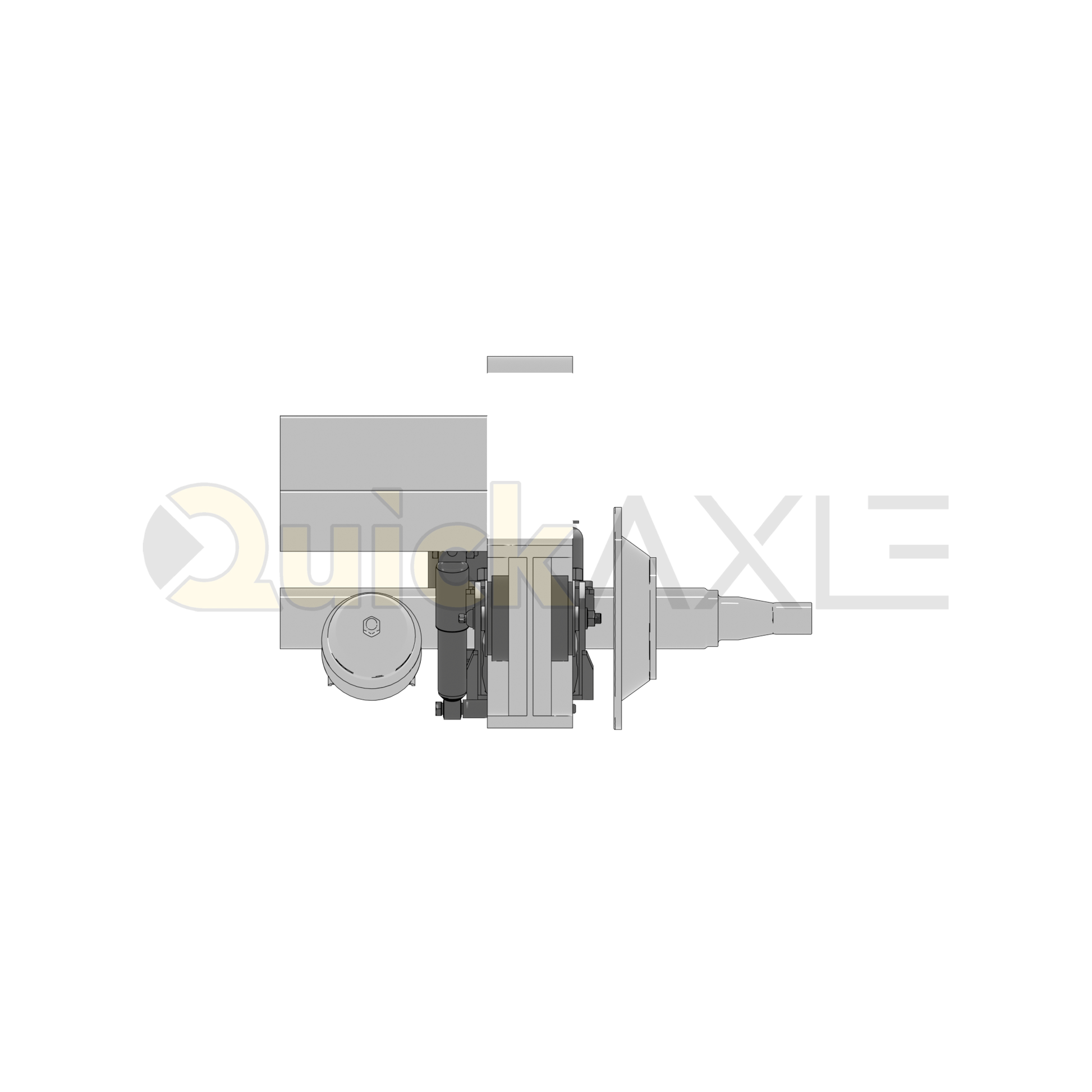 Ridewell RAR-260W Trailer Air Ride Suspension - Yoke Mount - Underslung - Non-Steerable - 25,000 lb Capacity - 2607208