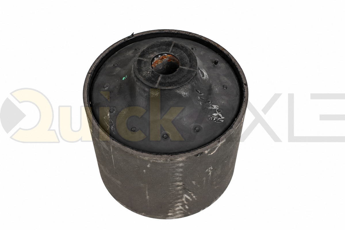 Tapered suspension bushing viewed from one end, showing the central sleeve.