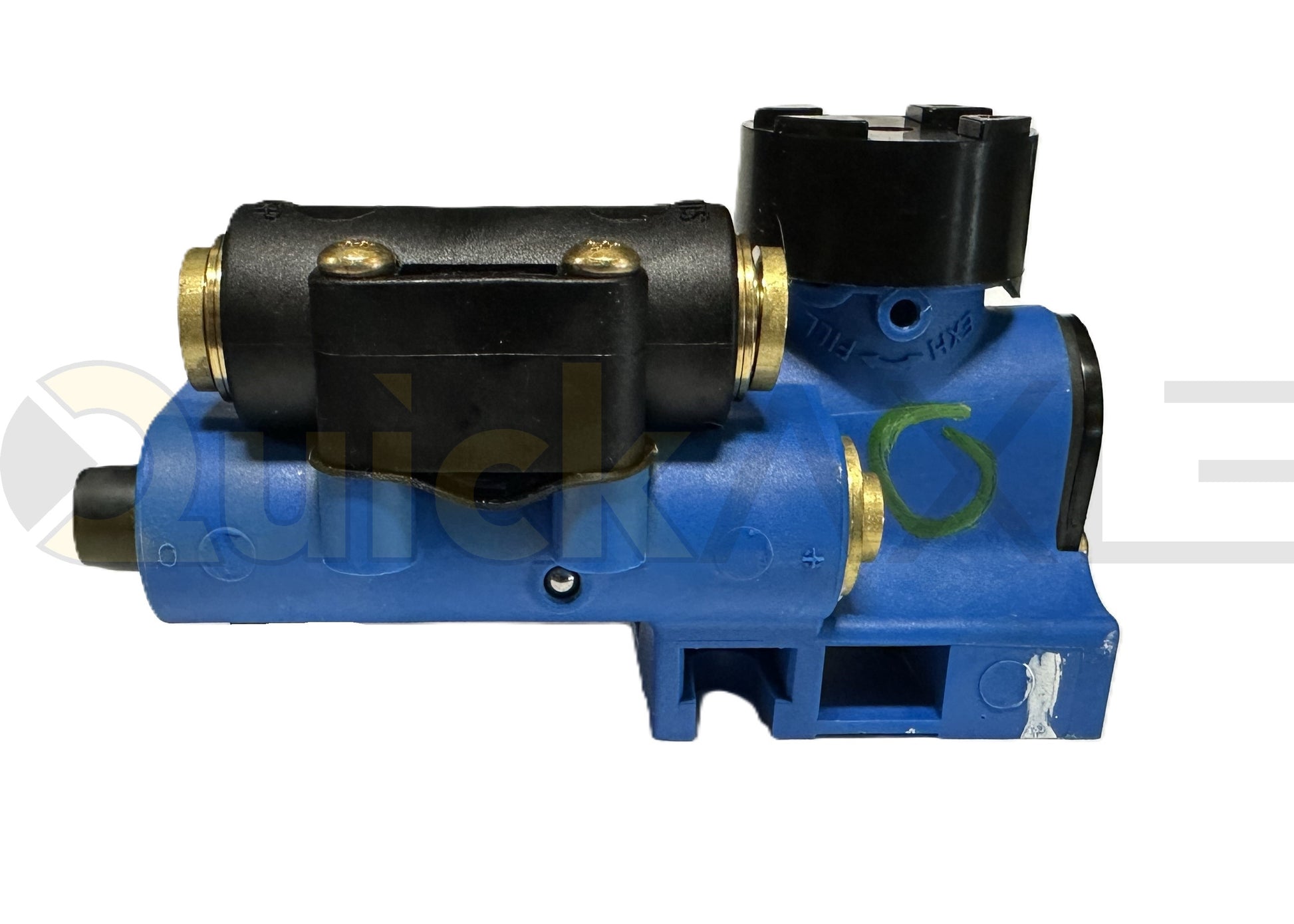 Height Control Valve, Pressure-Dump (NO), 3/8" supply, (2) 3/8" suspension, 1/4" pilot, No Delay - 6205008
