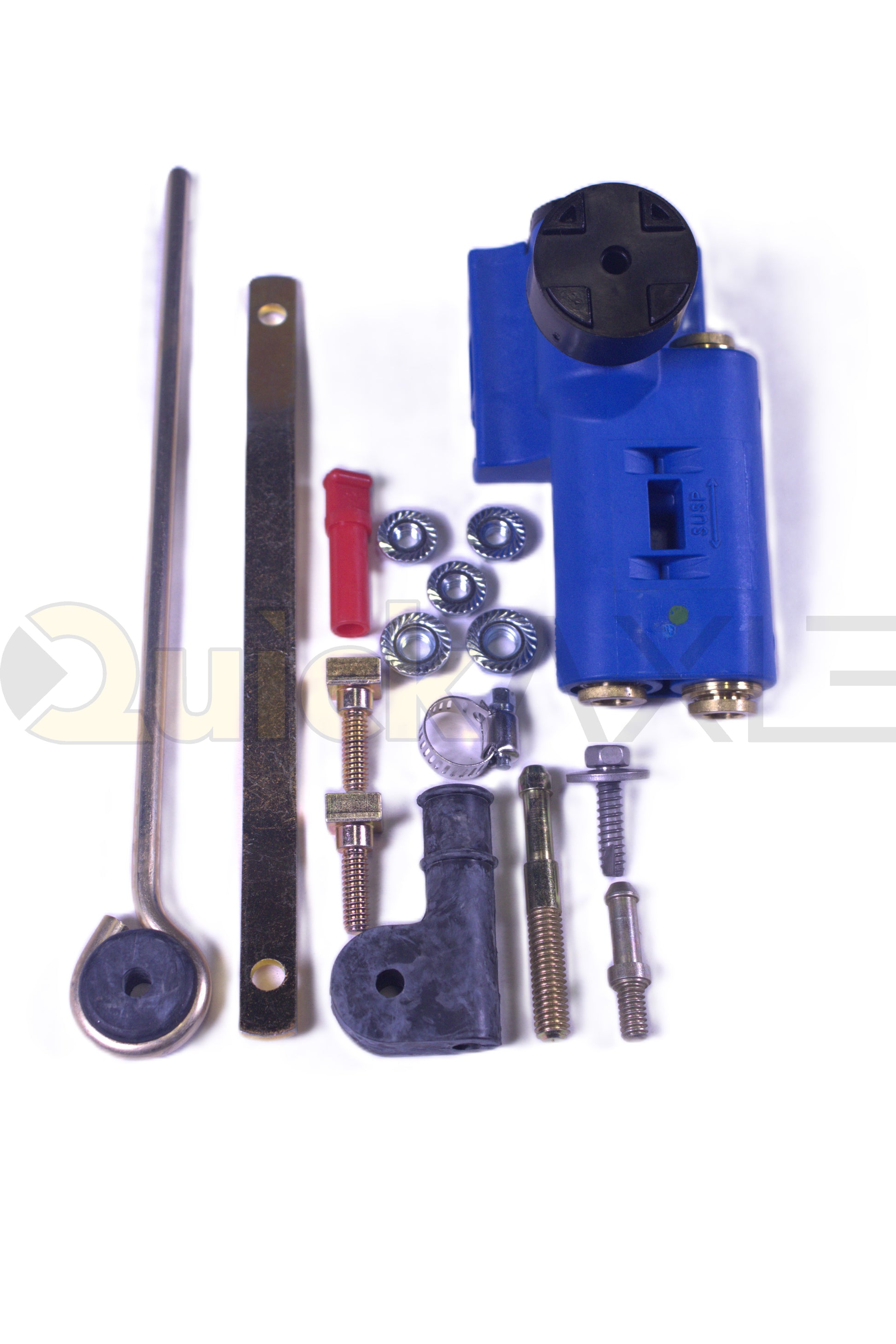 Height Control Kit, Standard HCV (Non-Dump), (1) 3/8" push-to-connect supply, (2) 3/8" push-to-connect suspension, No PPV, No delay, Offset lever