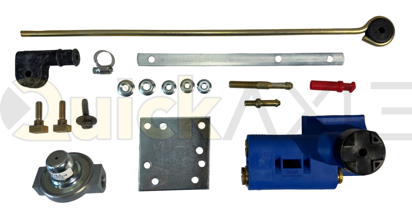 Height Control Kit, Standard HCV (Non-Dump), (1) 3/8" Push to Connect Supply Port, (2) 3/8" Push to Connect Suspension Ports, Includes PPV, No Delay, 5" or 7" Lever Arm