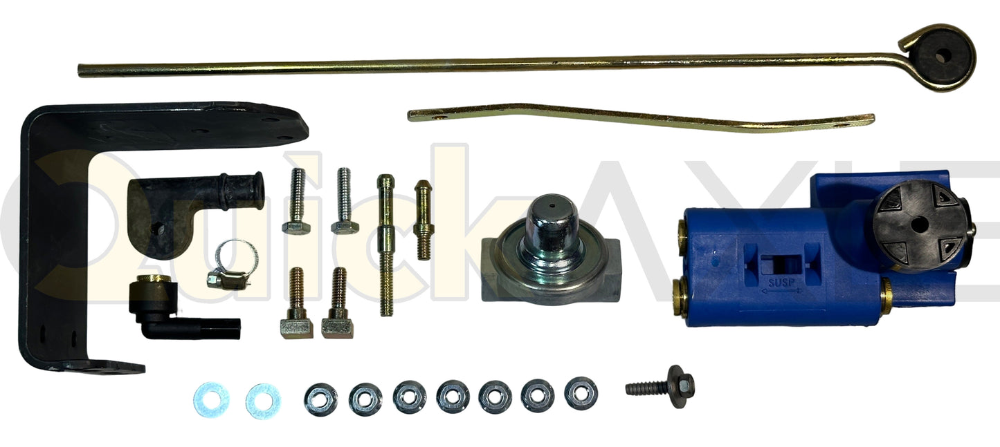 Height Control Kit, RAR-240 Overslung, Standard HCV (Non-Dump), Includes PPV, (1) 3/8" Push to Connect Supply Port, (2) 3/8" Push to Connect Suspension Ports