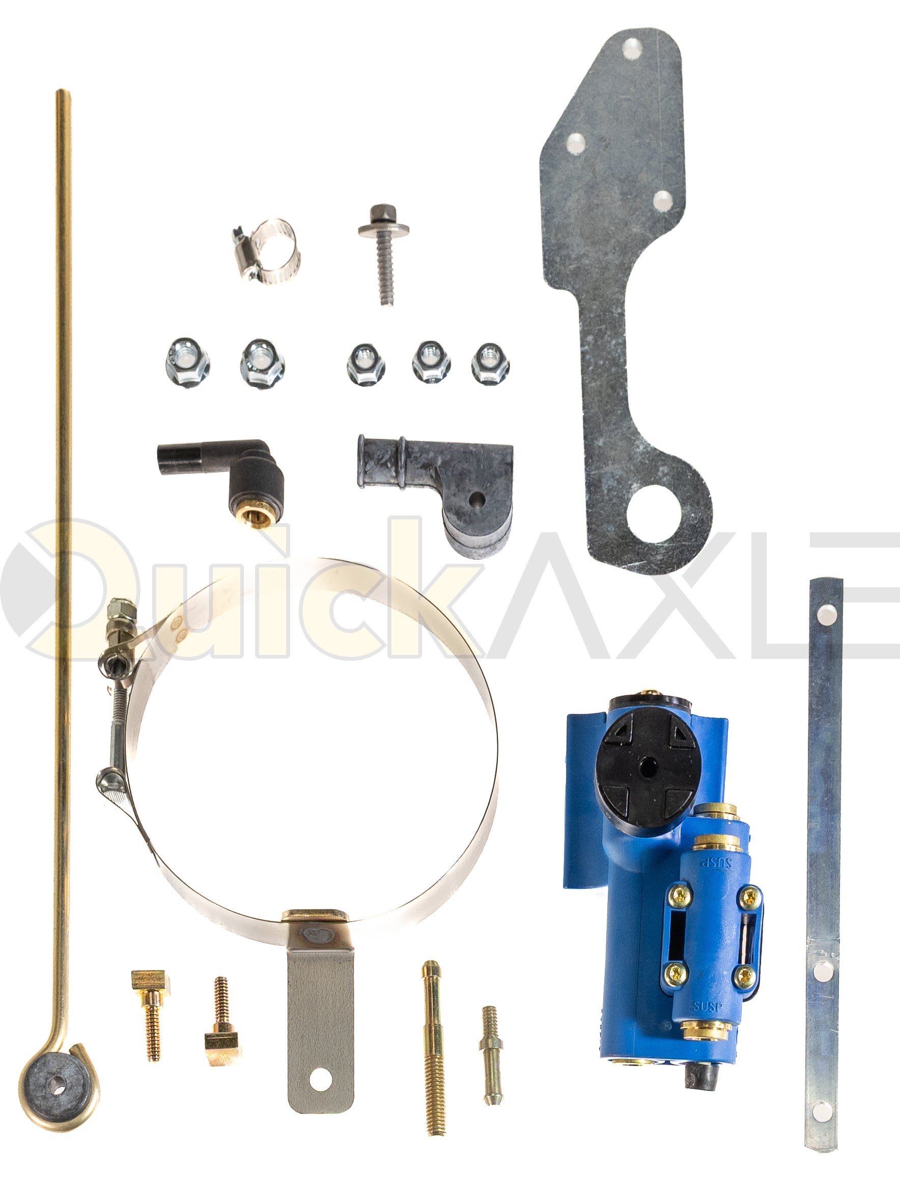 Ridewell Height Control Valve Kit with 5 in Lever and 90-Degree Fitting 6310BFAJ31