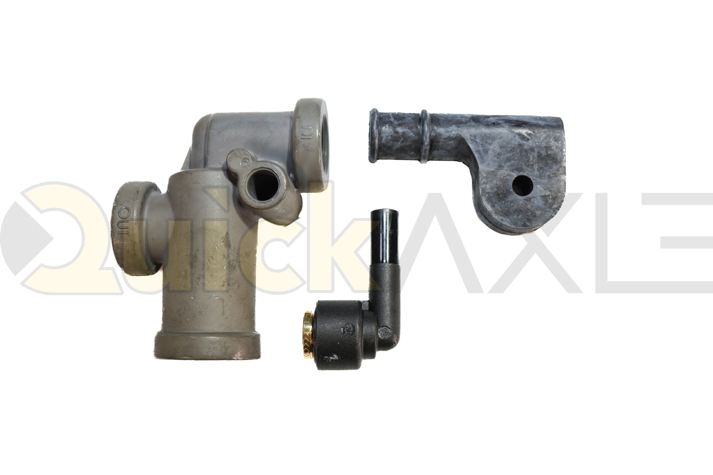 Ridewell Zero-Pressure Height Control Valve Kit with PPV and 90-Degree Fitting 6322BFAJ31