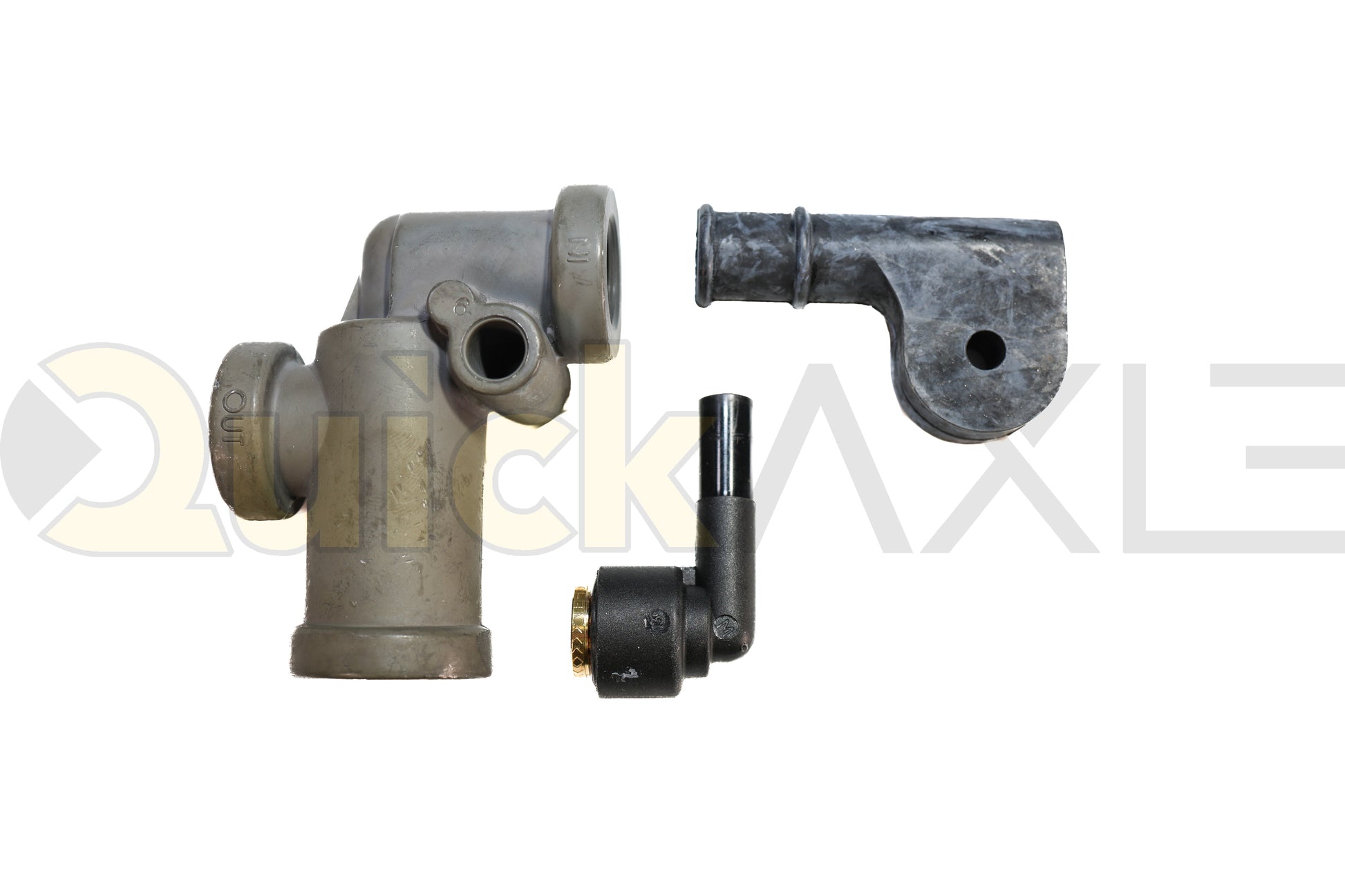 Ridewell Zero-Pressure Height Control Valve Kit with PPV and 90-Degree Fitting 6322BFAJ31