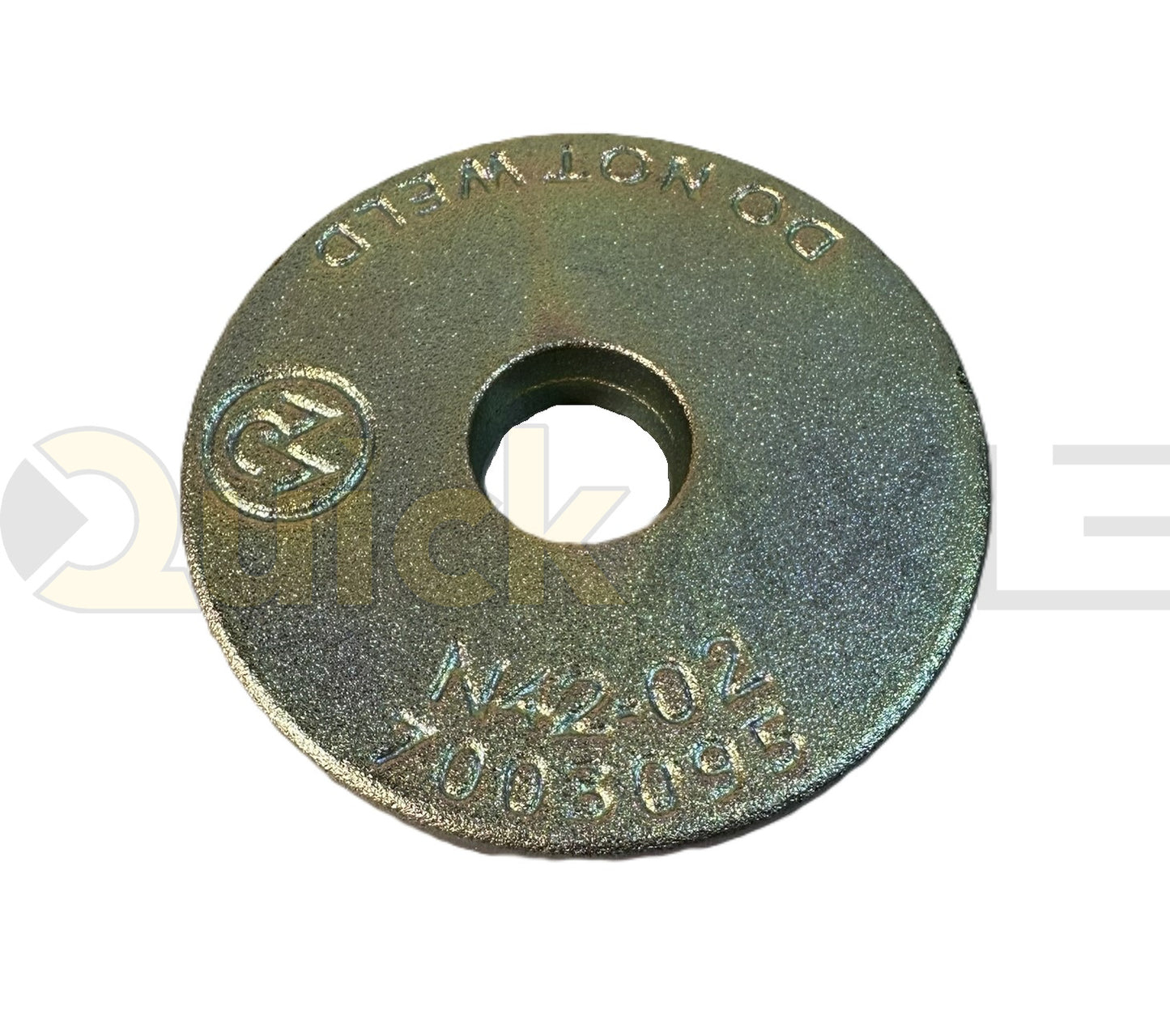 Alignment Washer, 3.63″ OD, Slotted, Yellow Zinc - 7003095