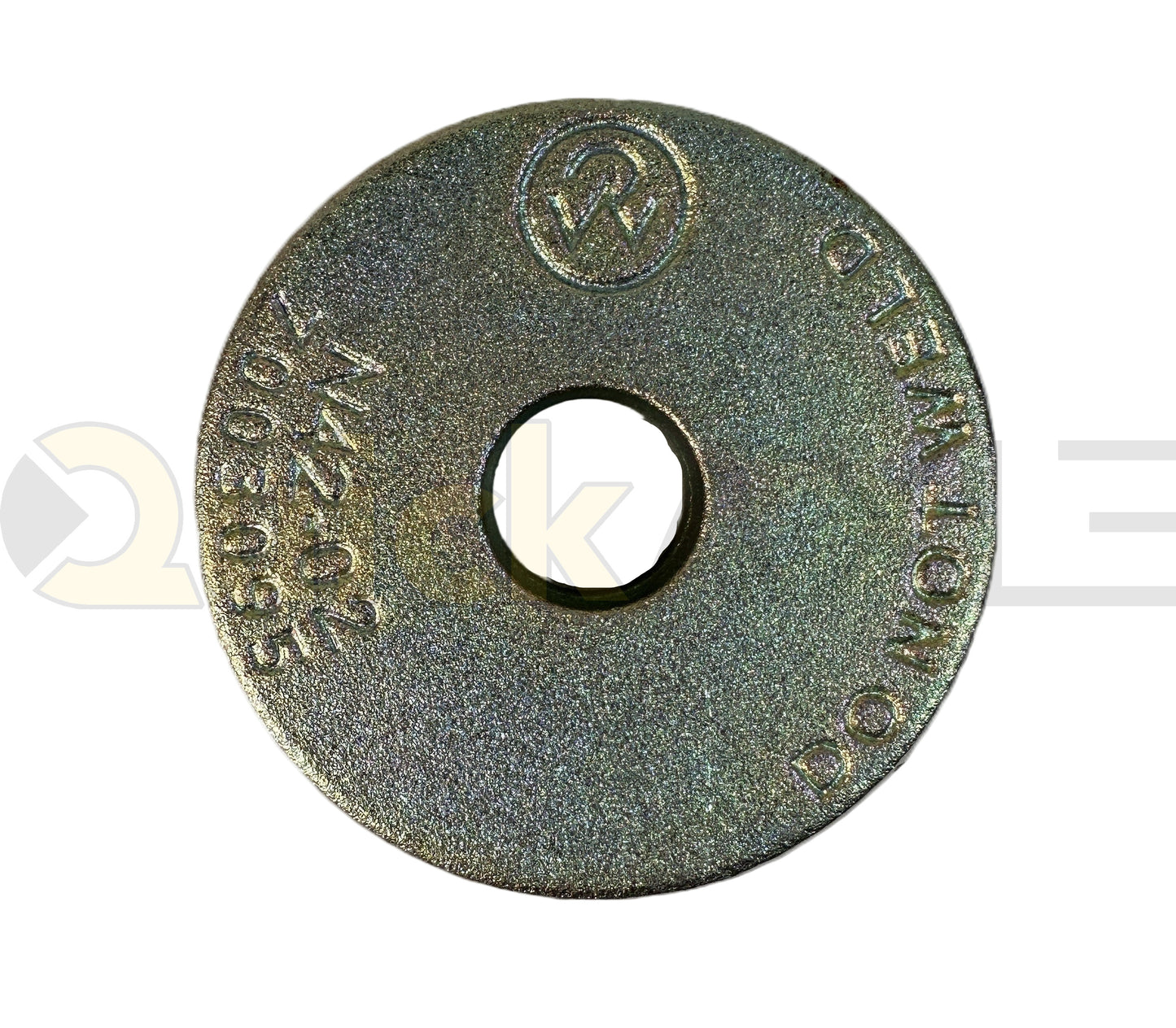 Alignment Washer, 3.63″ OD, Slotted, Yellow Zinc - 7003095